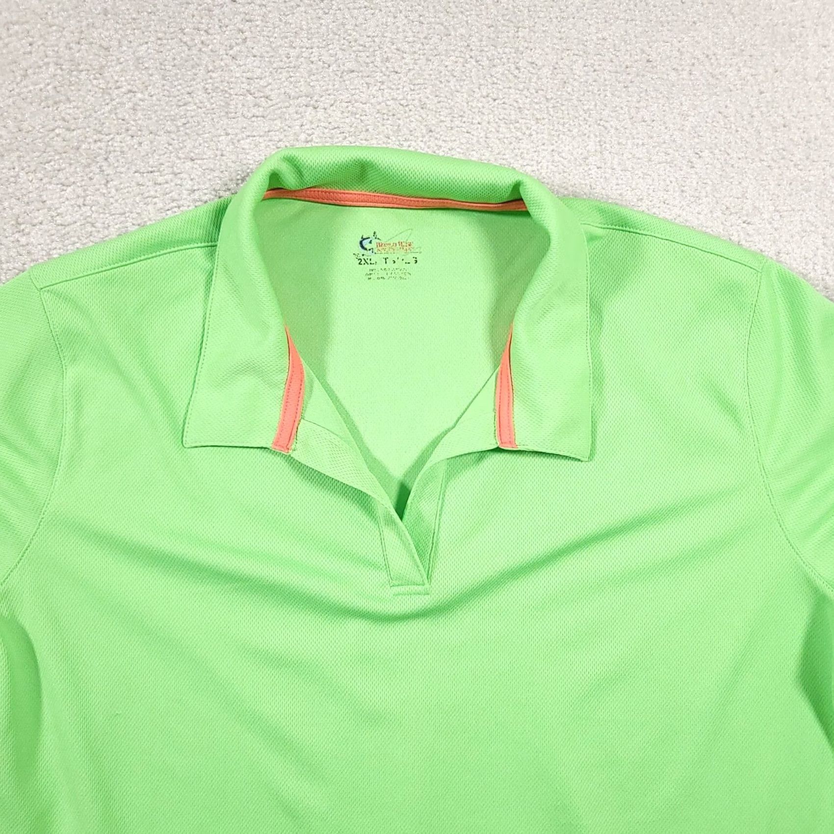 Vintage VINTAGE World Wide Sportsman Polo Shirt Womens 2XL Green V Neck Short Sleeve Fishing Shirt Mens? Size XXL / US 16-18 / IT 52-54 - 3 Thumbnail