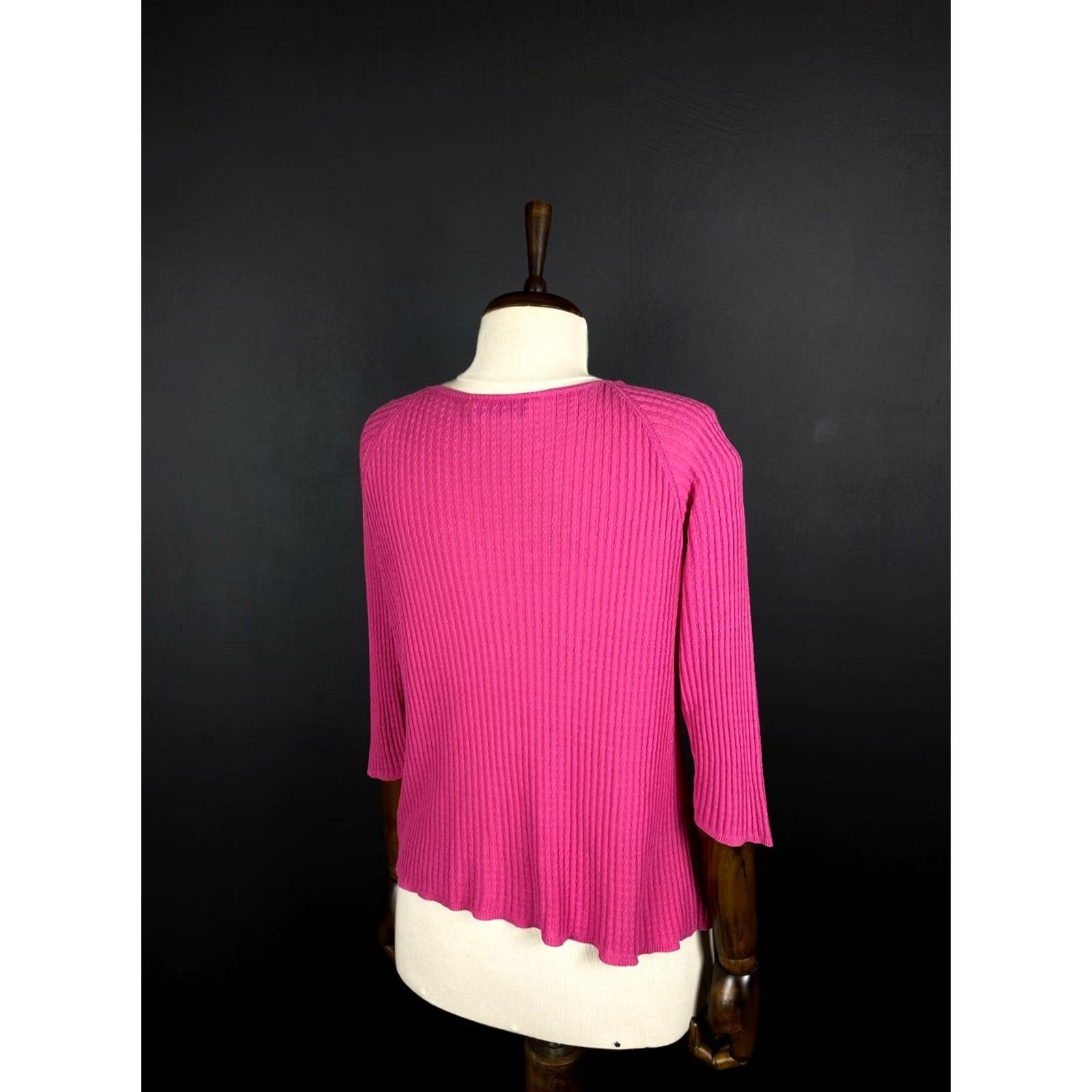 Fabiana Filippi VINTAGE Fabiana Filippi Donna Knit Cardigan Cotton Button-Up Size M Women's Size M / US 6-8 / IT 42-44 - 3 Thumbnail