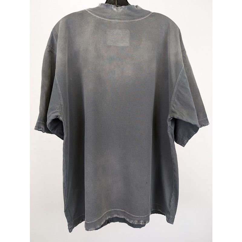 Palm Angels o1rshd1 Atcs Garment Dye Boxy T-Shirt in Black / White Size US XL / EU 56 / 4 - 10 Thumbnail