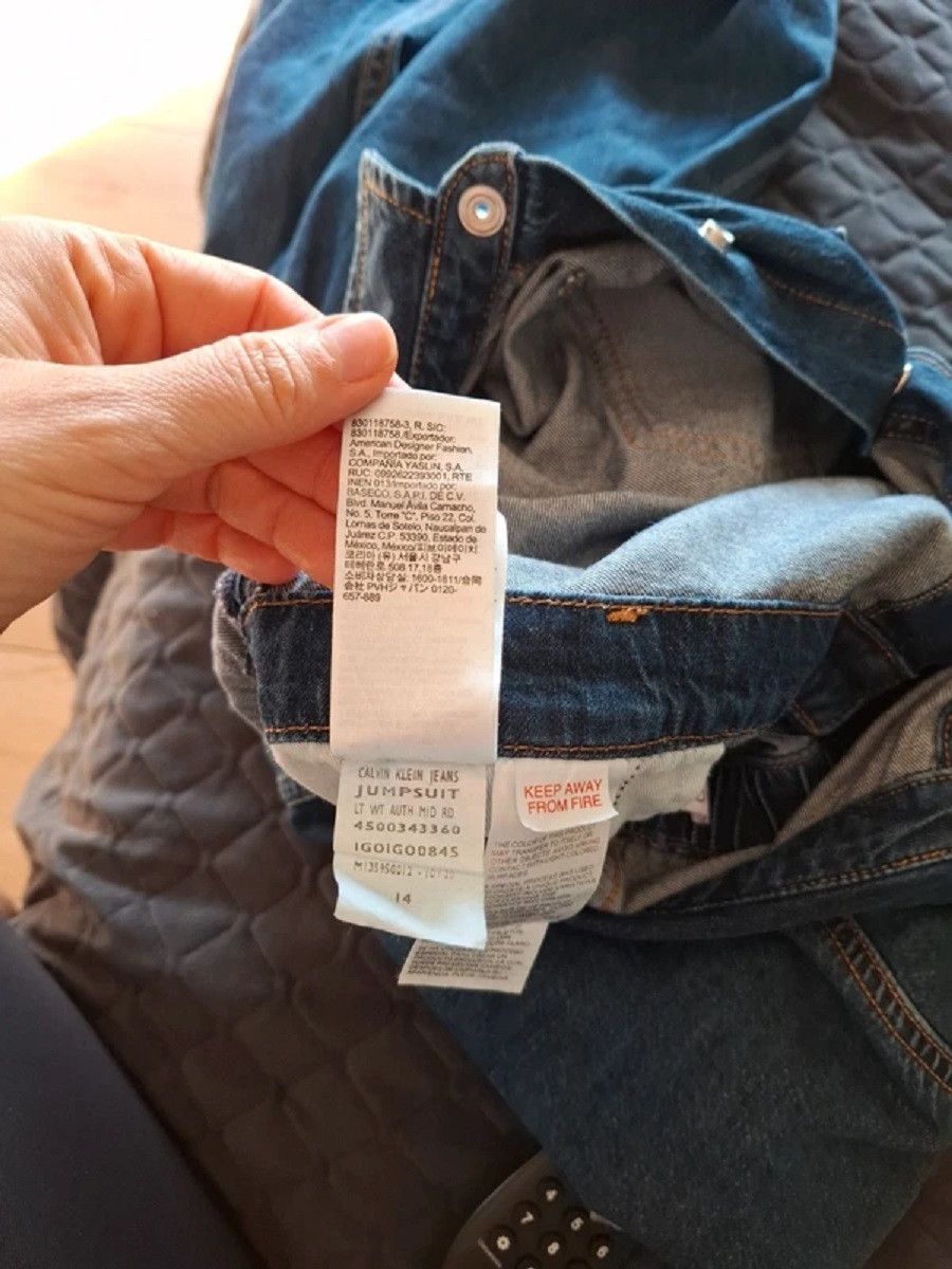 Calvin Klein Calvin Klein denim jumpsuit, size 14 Size 36" / US 14 / IT 50 - 6 Thumbnail