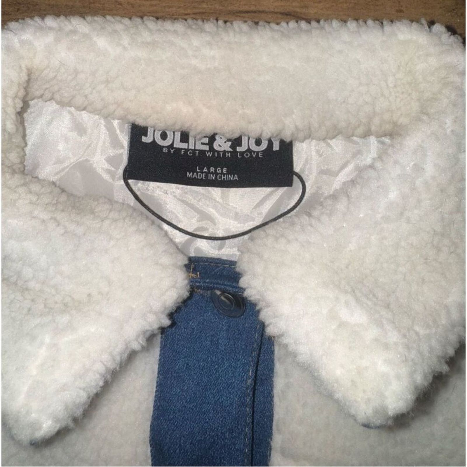 Boutique Moschino Jolie & Joy Sherpa Denim Accent Jacket - Size Large Size L / US 10 / IT 46 - 3 Thumbnail