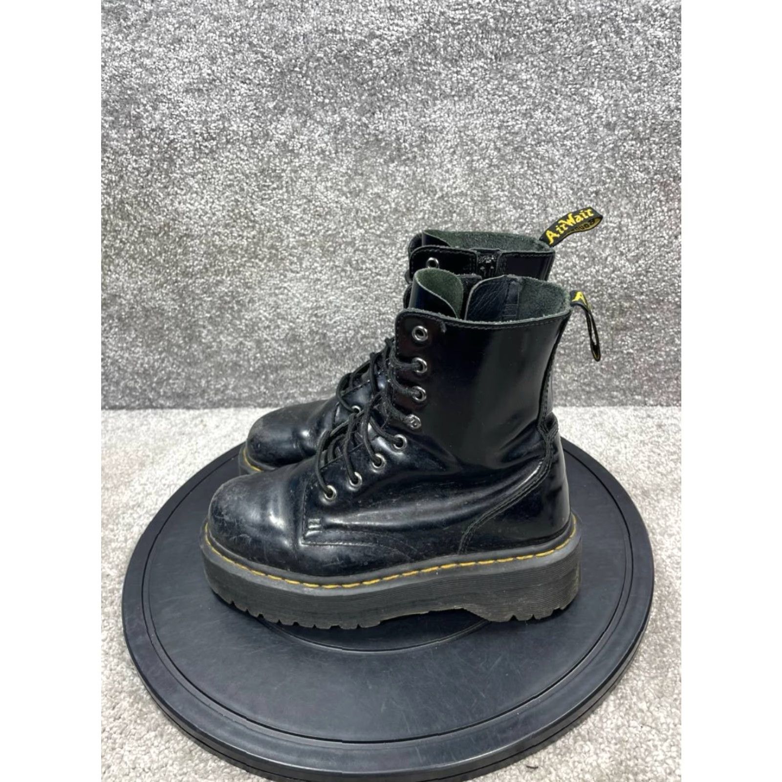 Dr. Martens Dr Martens Boots Mens Size 6 Jadon Soft Toe Black Leather Ankle Zip Work Shoe Size US 6 / EU 39 - 5 Thumbnail
