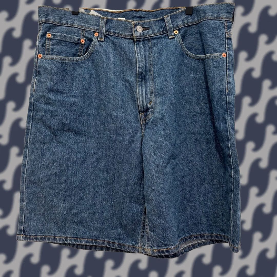 Levi's Levi's Mens 550 Relaxed Fit Denim Shorts 38 Blue Medium Wash Jean Shorts Size US 38 / EU 54 - 1 Thumbnail