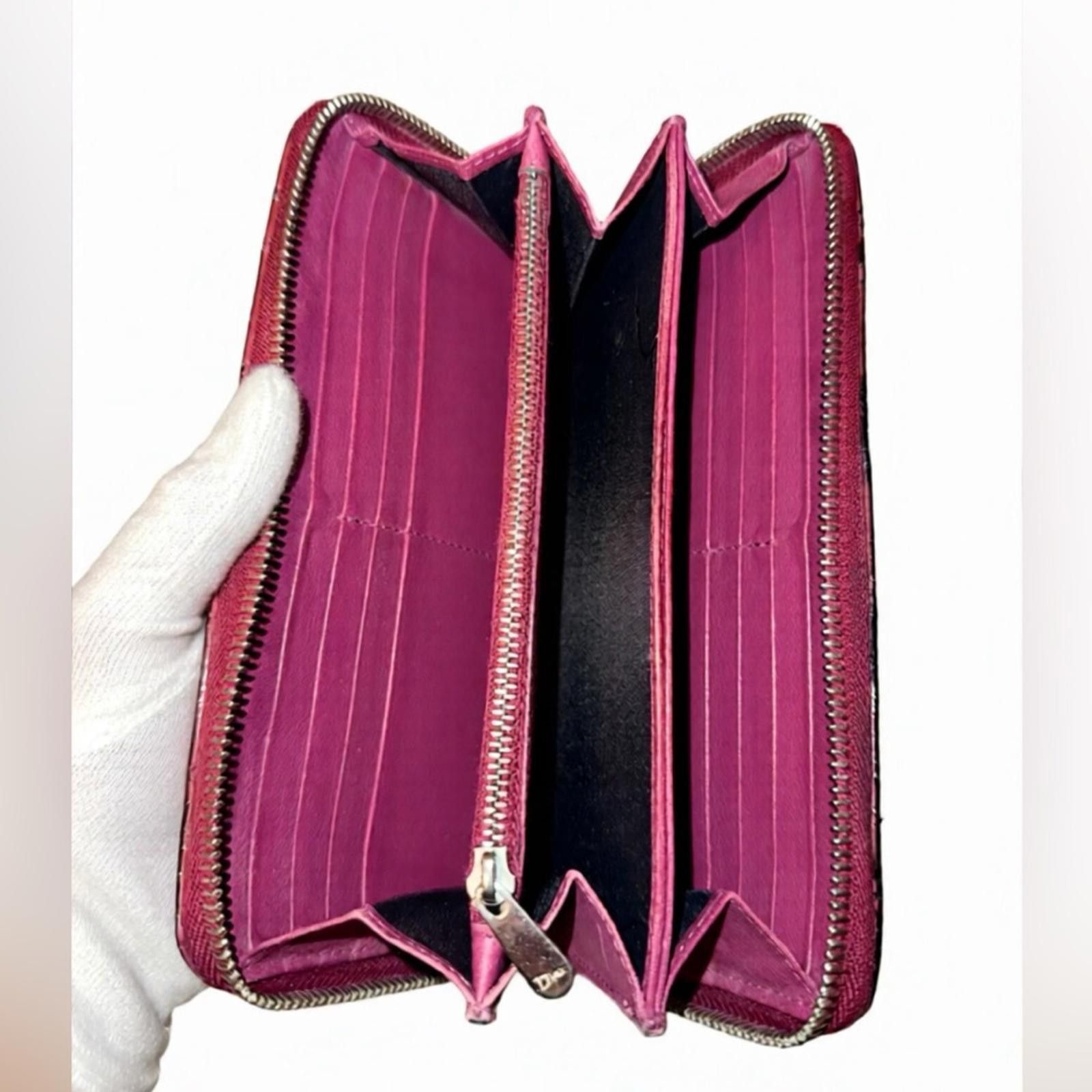 Christian Dior Monsieur AUTHENTIC Dior Lady Dior Zippy Wallet- REDYED CONDITION Size ONE SIZE - 9 Thumbnail