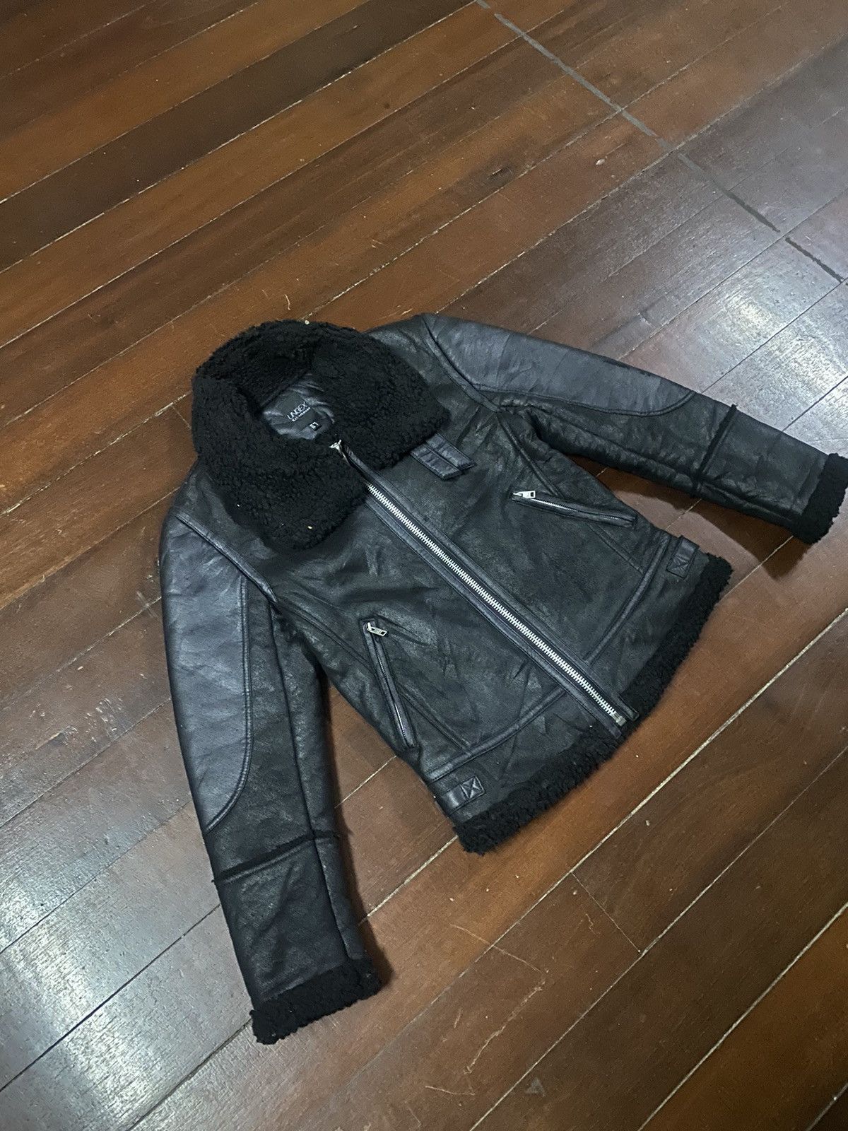 image of Fire Kai Aakmann Winter Flying Jacket Us Air Force B3 in Black, Men's (Size Small)