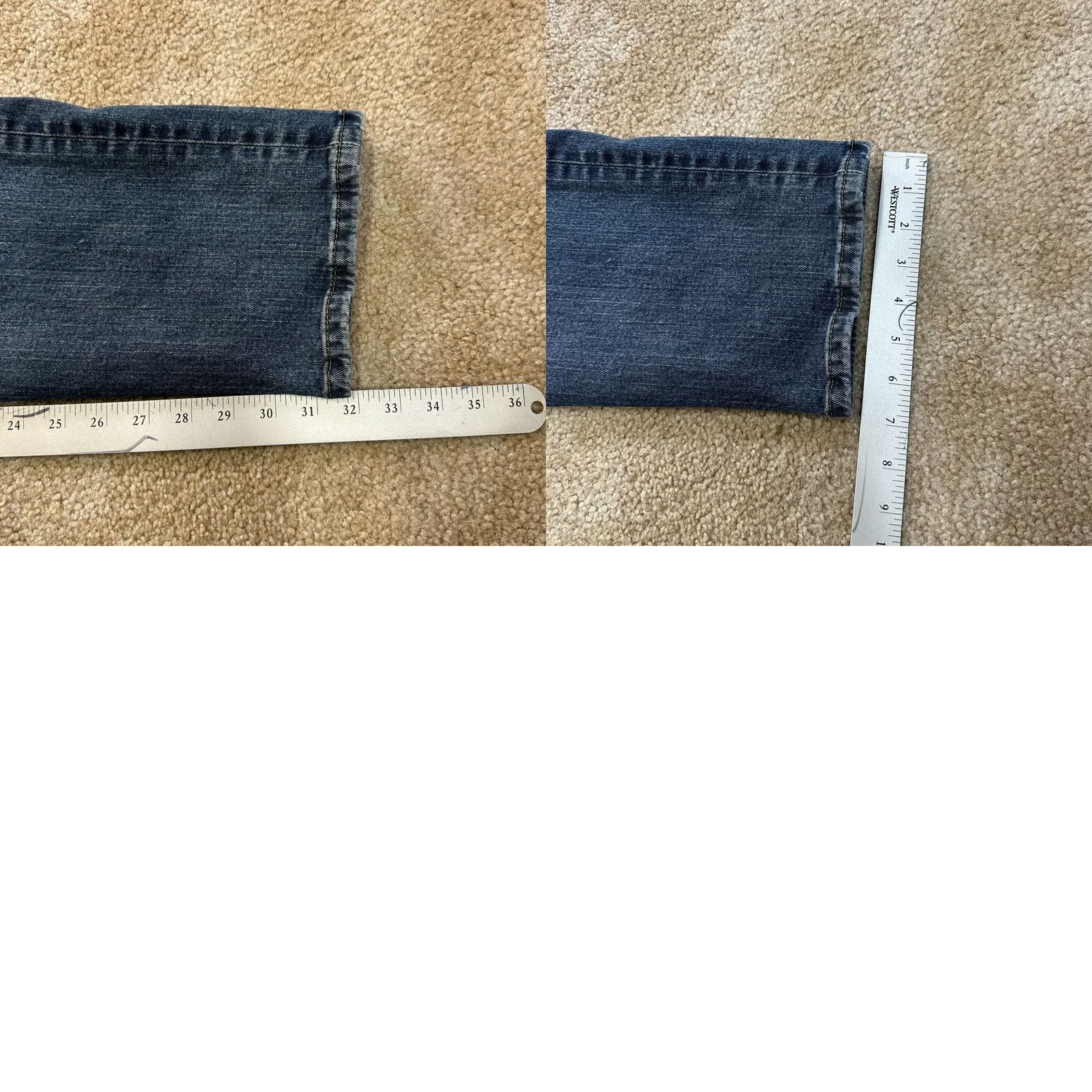 Eddie Bauer Eddie Bauer Jeans Men's 34x32 Blue Denim Straight Leg 5-Pocket Regular Waist Blue Denim Jeans Mens Size US 34 / EU 50 - 9 Thumbnail