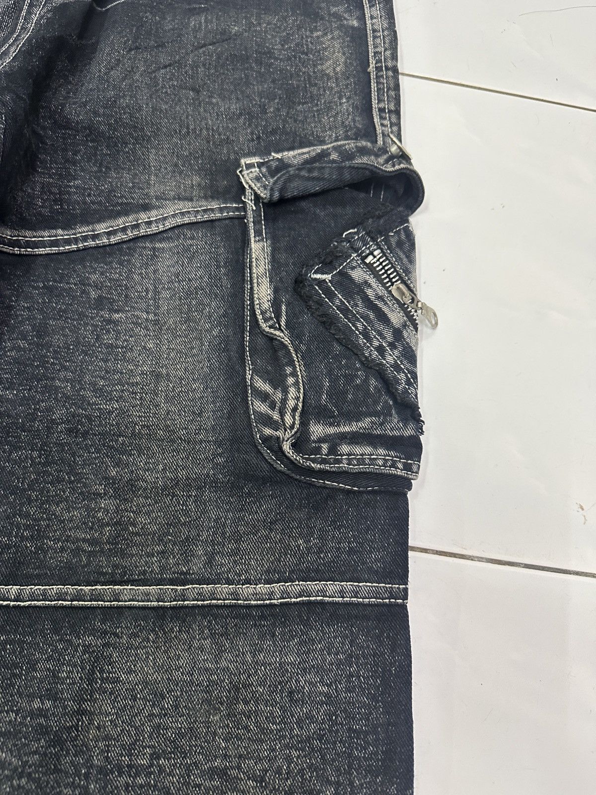 Japanese Brand × Vintage Vintage Fashion Basketball Baggy Cargo Jeans Size US 30 / EU 46 - 13 Thumbnail