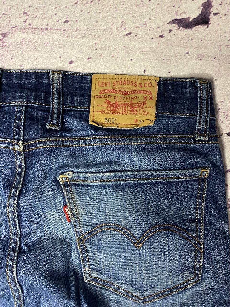 Levi's Vintage Levi's 501 Regular Fit Light Blue Denim Jeans 31*34 Size 31" - 5 Thumbnail