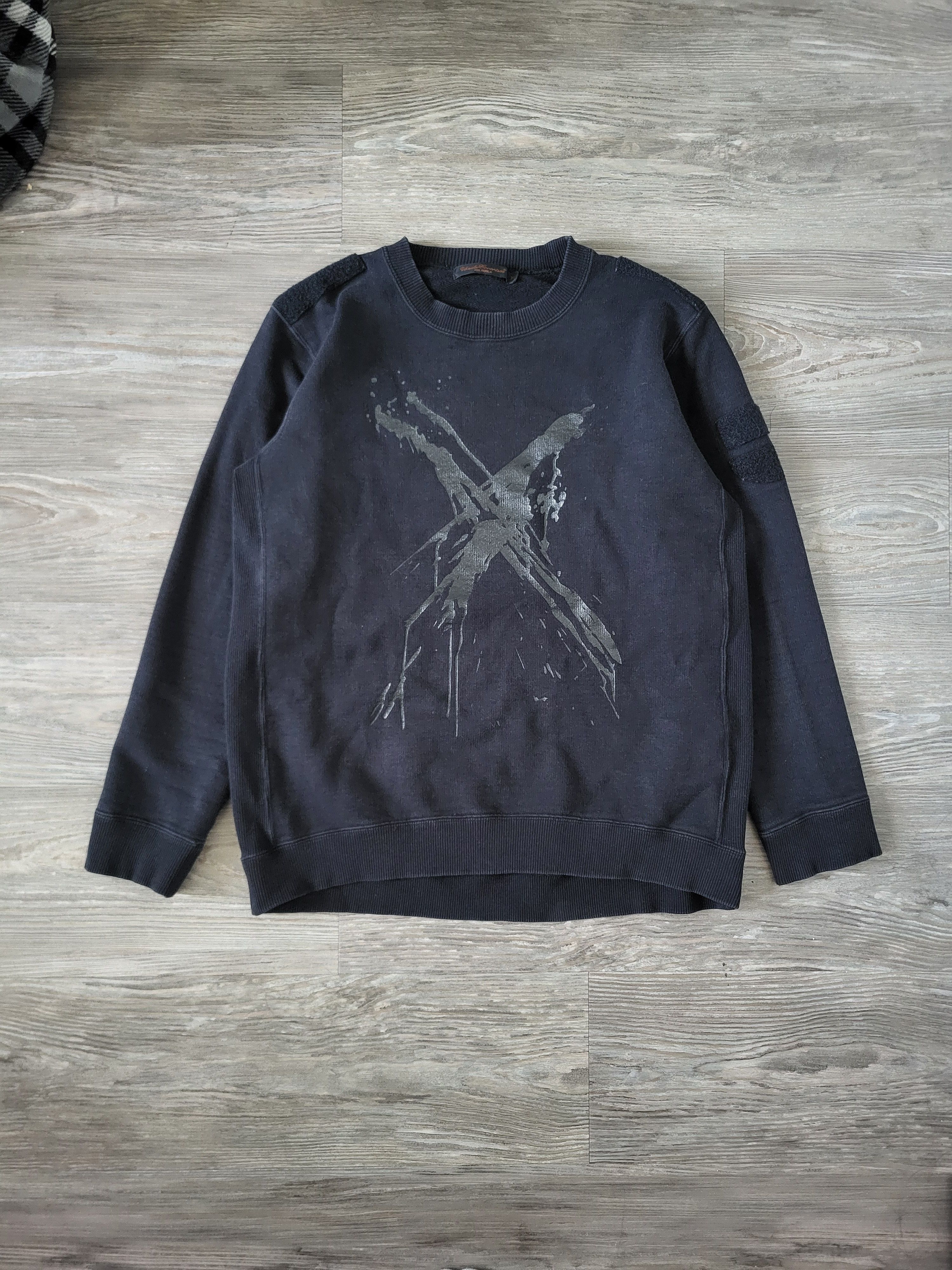 Undercover AW02 Velcro Paint Sweatshirt Witch's Cell