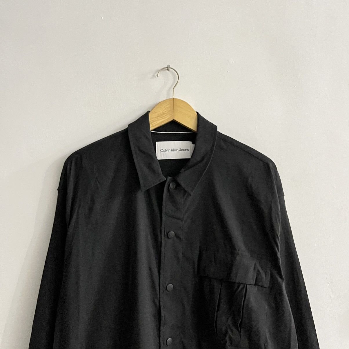 Calvin Klein Calvin Klein - Ls Nylon Button Up Shirt Size US L / EU 52-54 / 3 - 2 Thumbnail