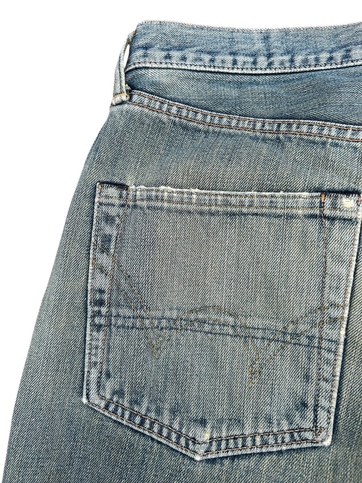 Japanese Brand × Kapital × Vintage Edwin Selvedge Distressed Baggy Mudwash Denim Jeans Size US 31 - 15 Thumbnail