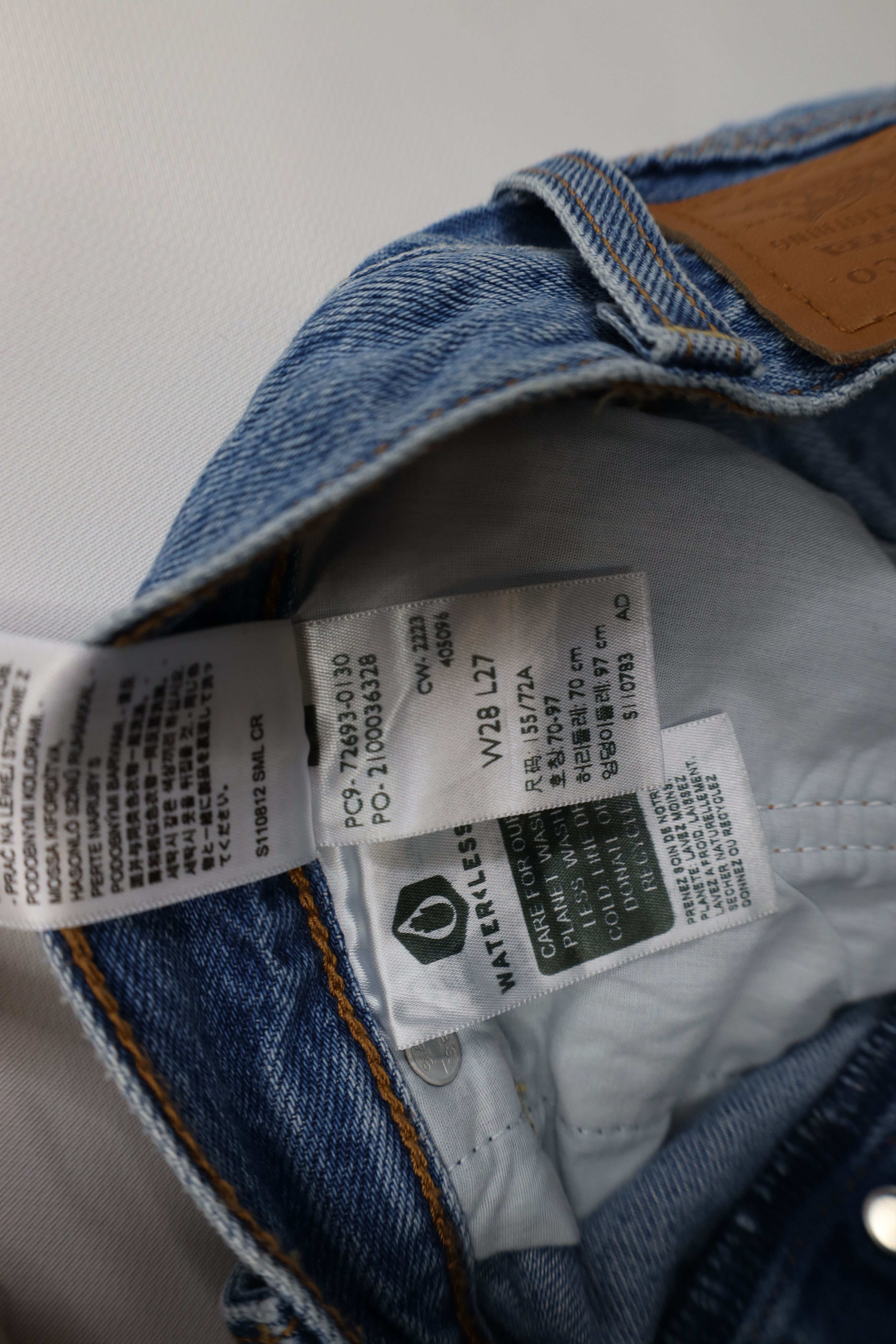 Levi's Vintage Y2K Levis Premium Fly Rib Cage Straight Ankle Jeans Size 28" / US 6 / IT 42 - 10 Thumbnail