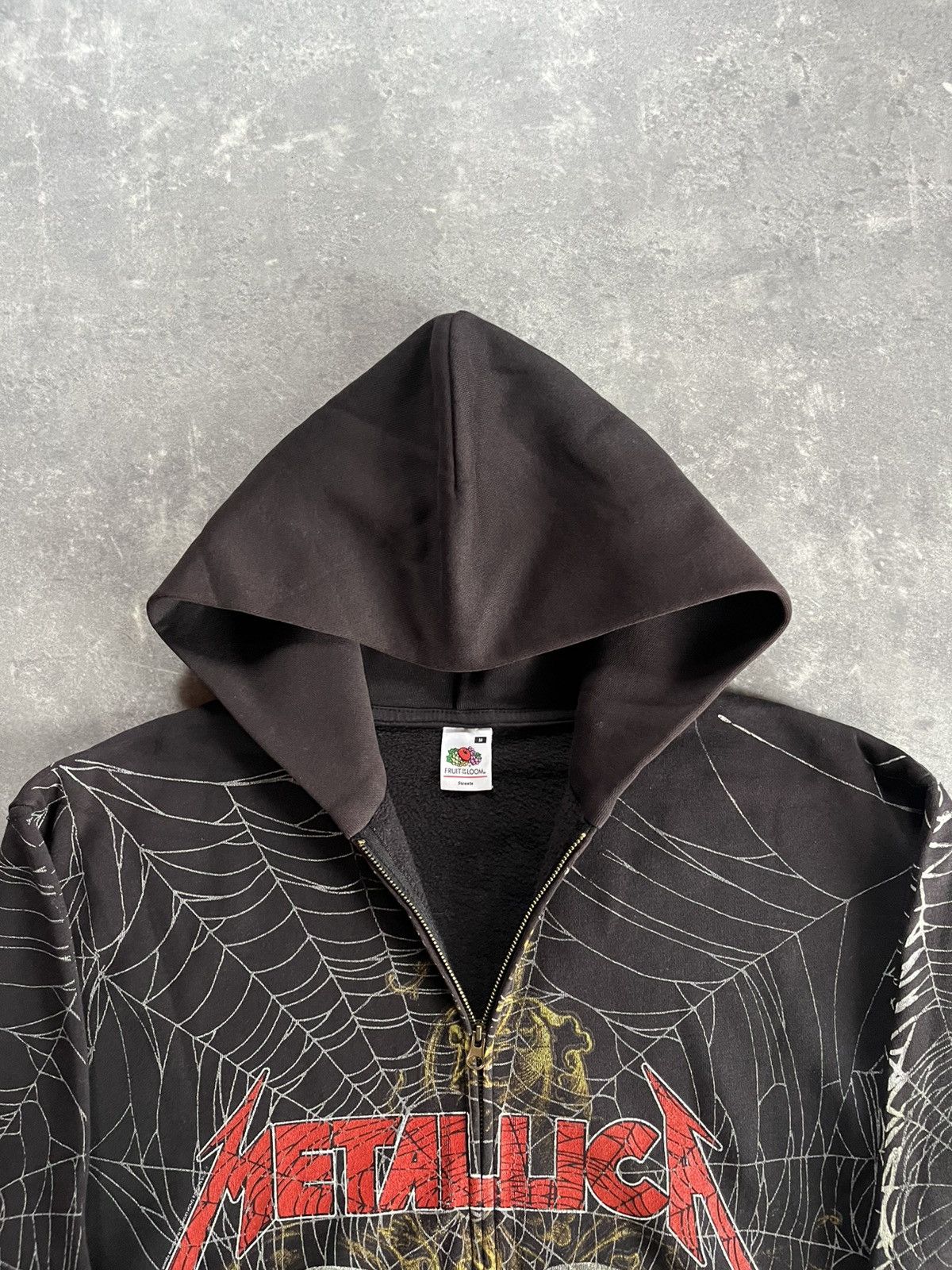 Metallica 2010 Metallica Web AOP Printed Rare Zip Hoodie M Size US M / EU 48-50 / 2 - 11 Thumbnail