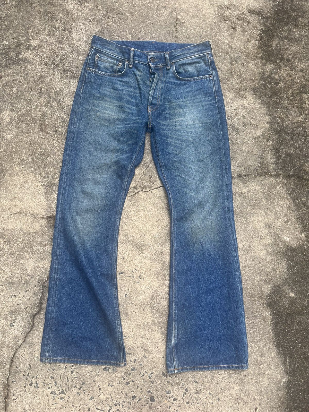 パンツ Acne studios 2021 loose bootcut lans Acne Studios 2021 loose-fit Jeans | Blue | FARFETCH