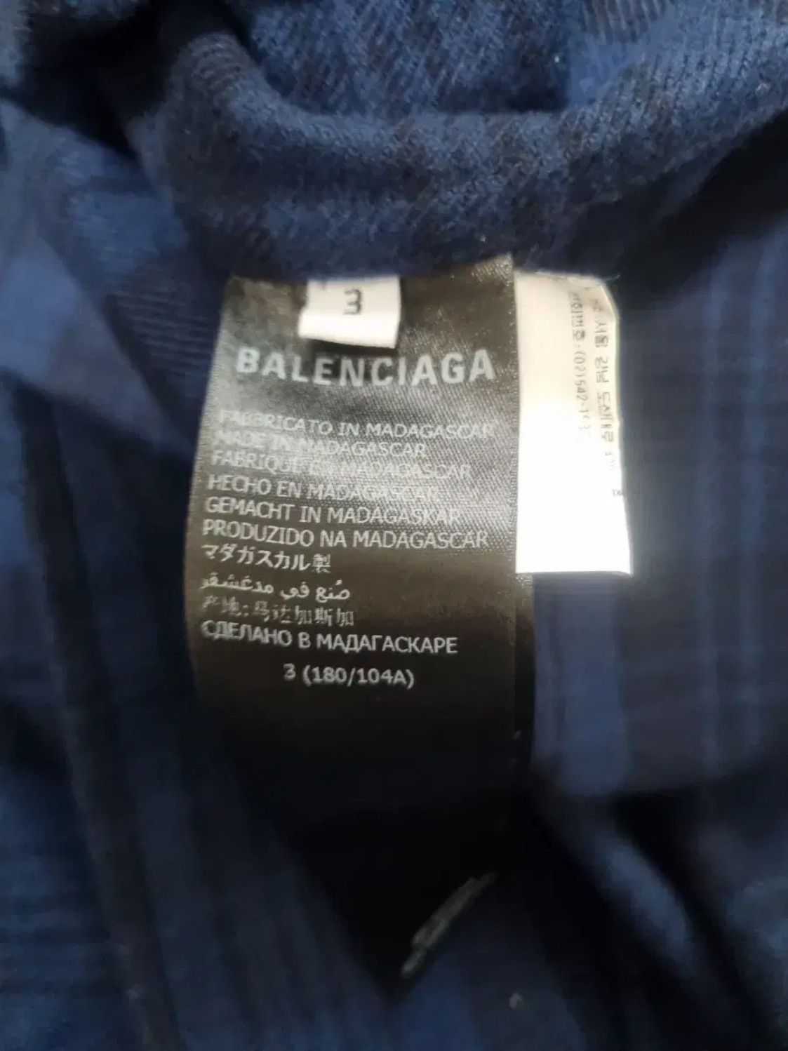 Balenciaga Balenciaga Flannel Hoodie Button Shirts Size US L / EU 52-54 / 3 - 7 Thumbnail