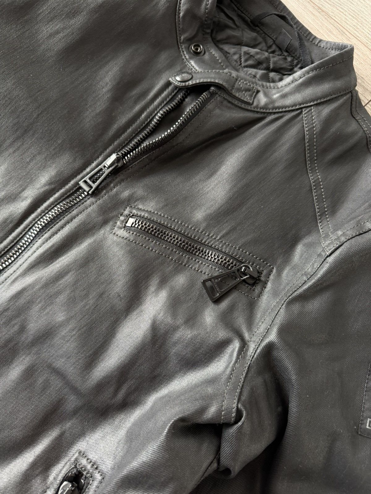 Belstaff Belstaff Waxed Cotton Moto Racer Bomber Jacket Size US M / EU 48-50 / 2 - 12 Thumbnail