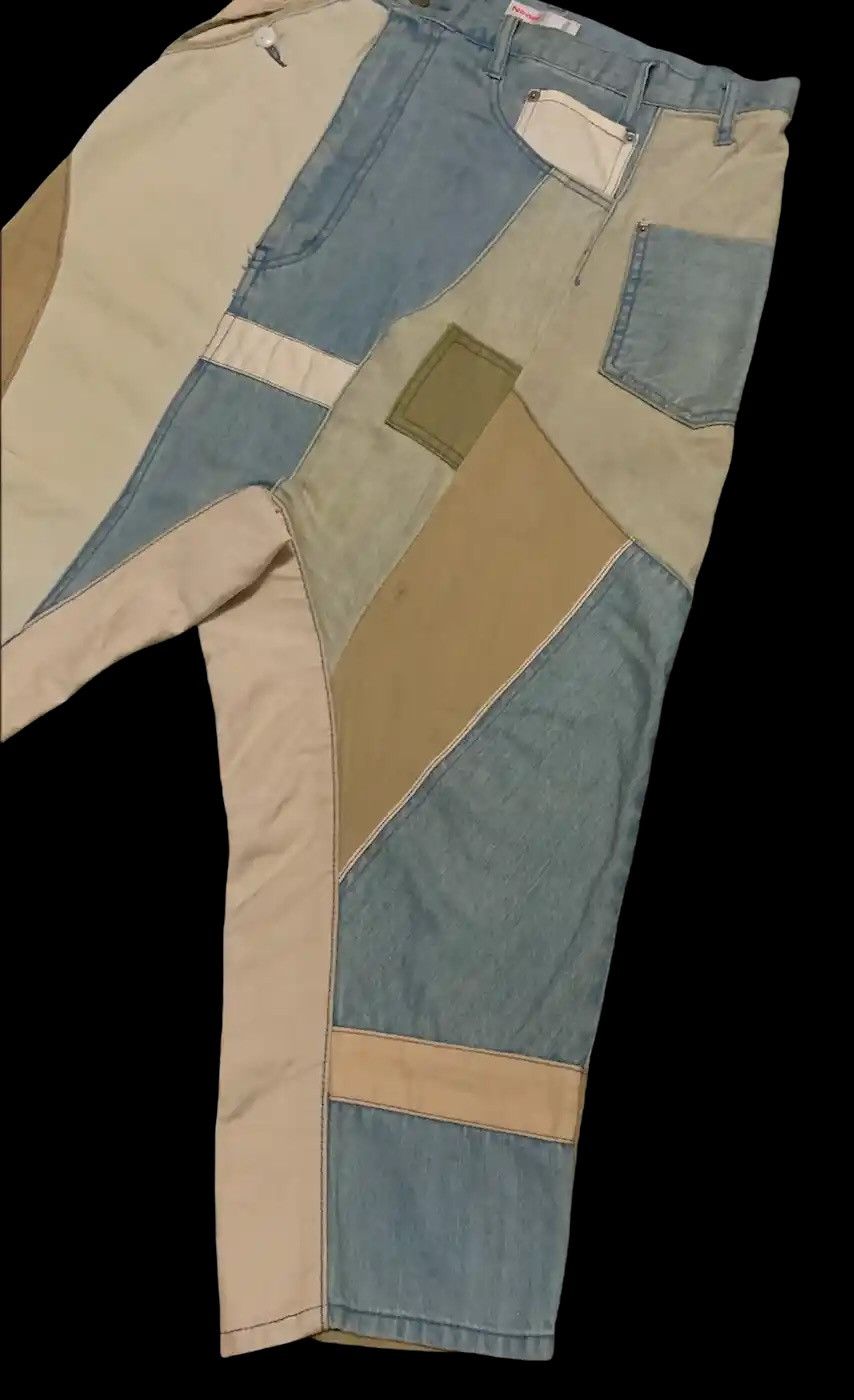Ne-Net Issey Miyake Ne-Net Cats Crazy Kapital Patchwork Pants Size US 30 / EU 46 - 4 Thumbnail