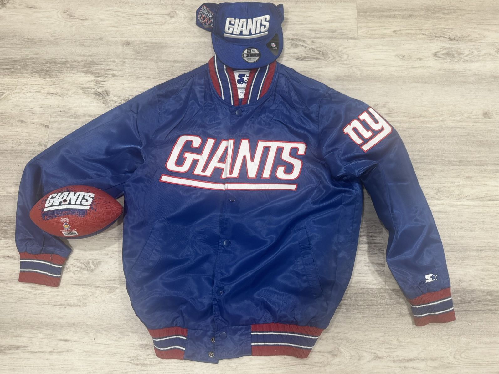 Starter NewYork Giants Jacket fan pack!JacketSnapback,Football Size US L / EU 52-54 / 3 - 1 Thumbnail