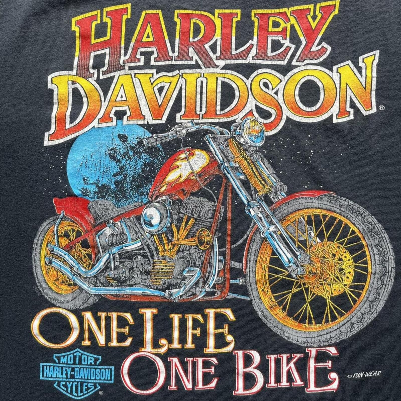 Harley Davidson Vintage 1990s Harley Davidson Graphic T-Shirt Size 2XL Size US XXL / EU 58 / 5 - 2 Thumbnail