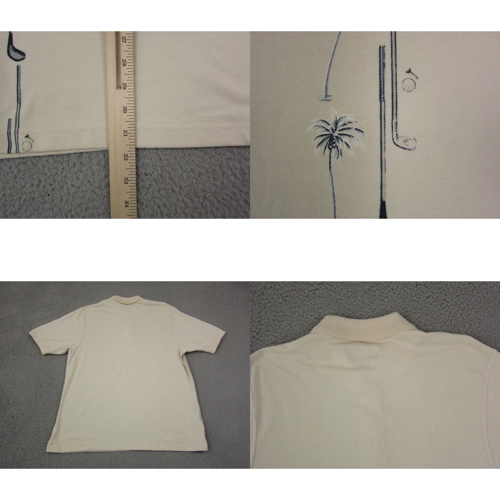 Vintage VINTAGE Grand Slam Polo Shirt Adult Large Beige 90s Golf Mens Short Sleeve Jersey Cotton Polyester Logo Size US L / EU 52-54 / 3 - 9 Thumbnail