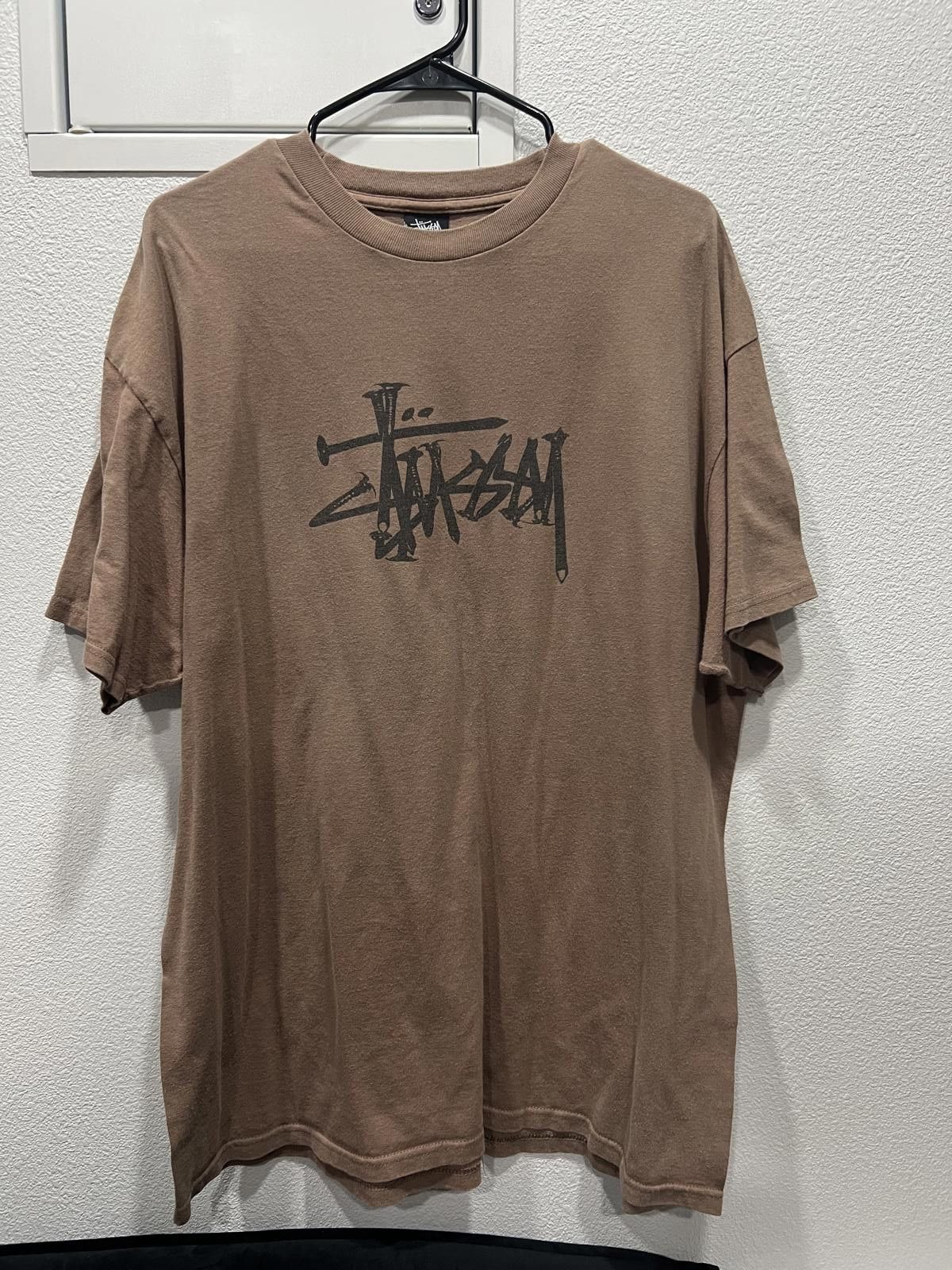Stussy 90s/Y2K Stussy Nail Tee Size US XL / EU 56 / 4 - 1 Thumbnail