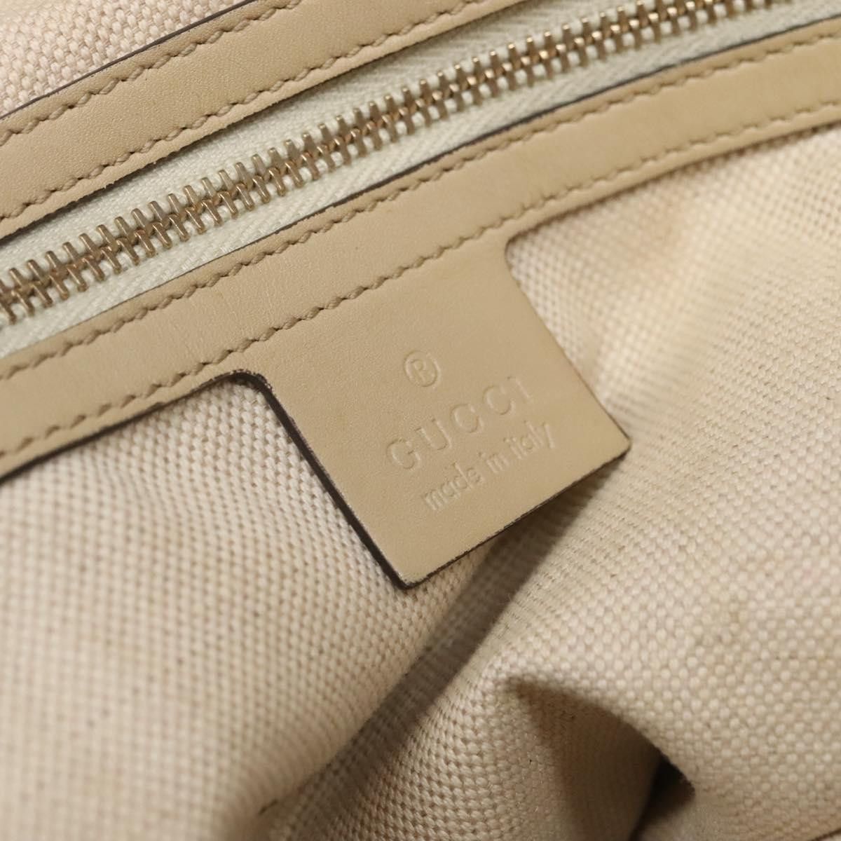 Gucci GUCCI GG Canvas Web Sherry Line Tote Bag Beige Gold Size ONE SIZE - 15 Thumbnail