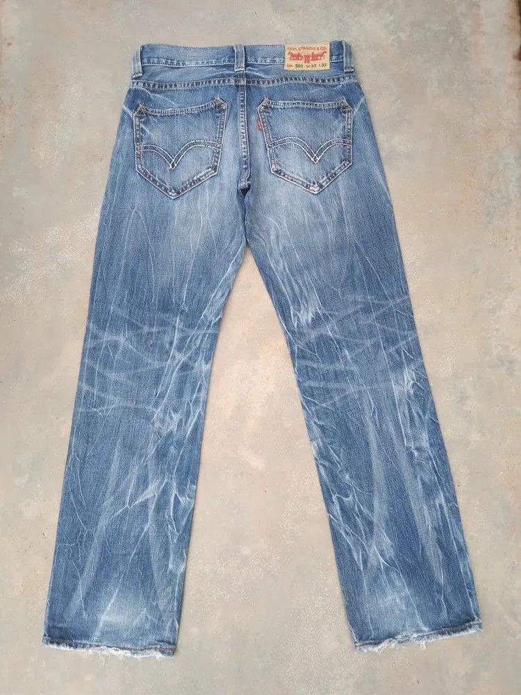 Levi's Vintage Levi's Jeans 502 Distressed Straight Leg Denim 32x32 Size US 32 / EU 48 - 2 Thumbnail