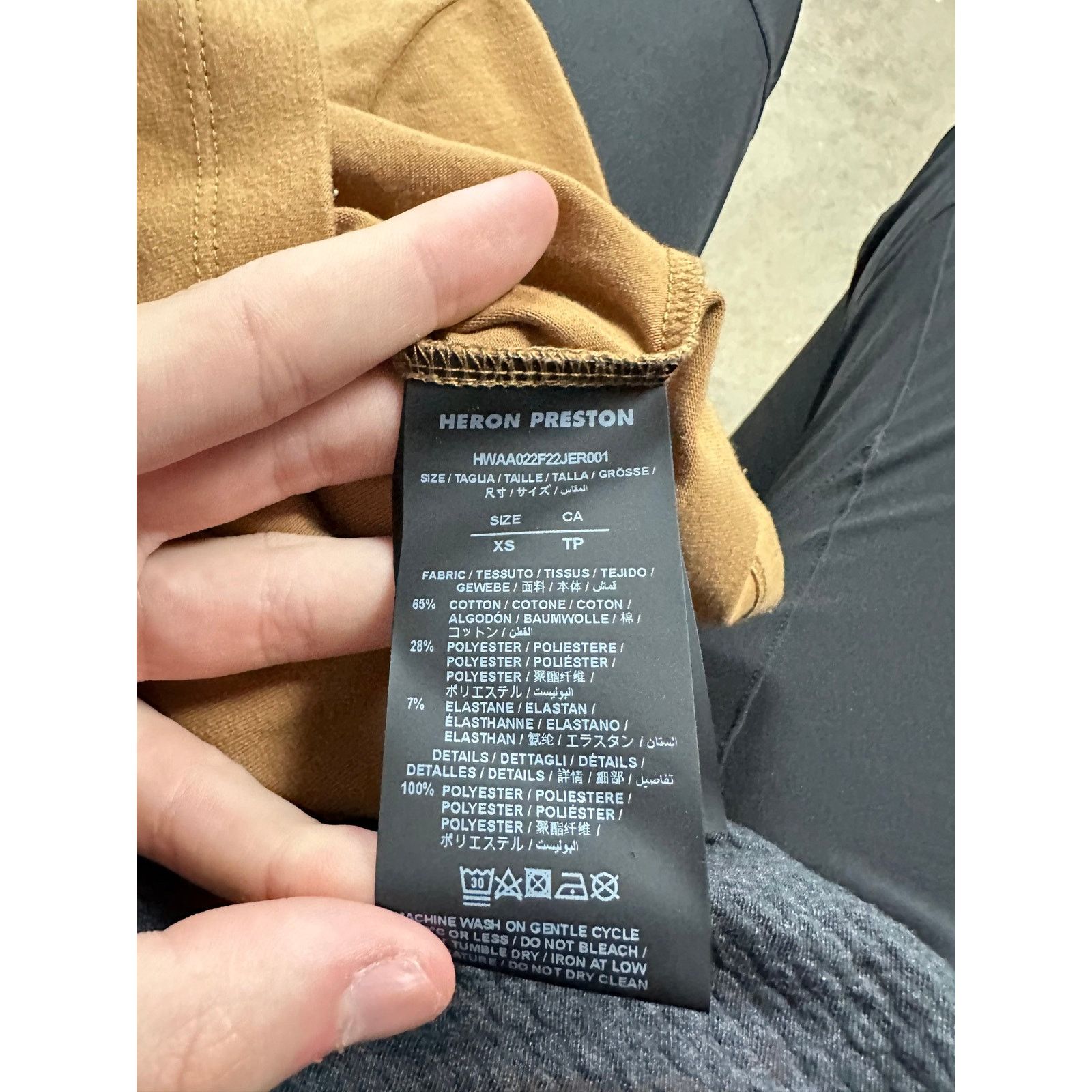 Heron Preston Heron Preston Baby Tee Brown XS Used Size US XS / EU 42 / 0 - 3 Thumbnail