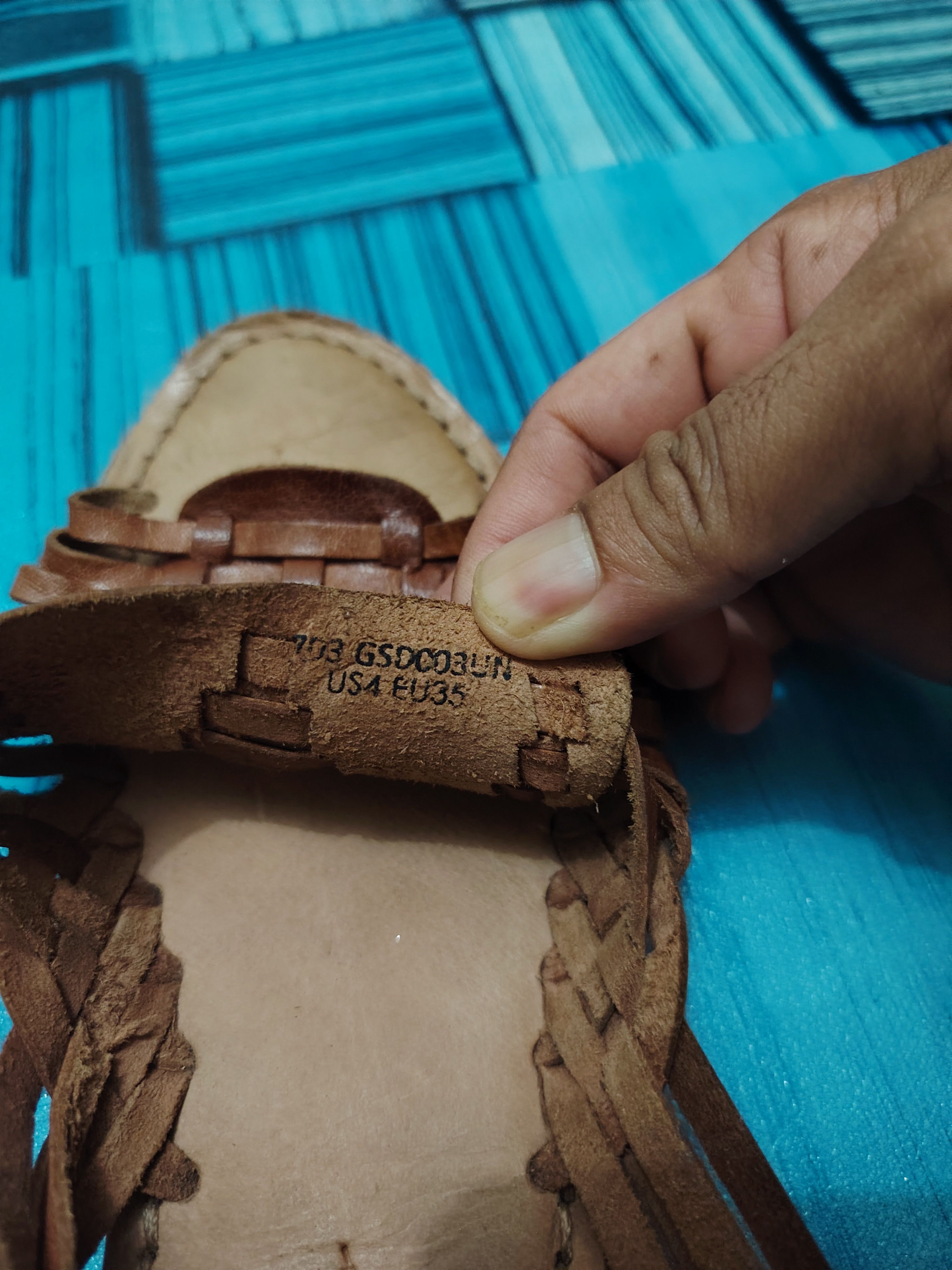 Japanese Brand Vtg Blue mountain indian sandals Size US 4 / IT 34 - 6 Thumbnail