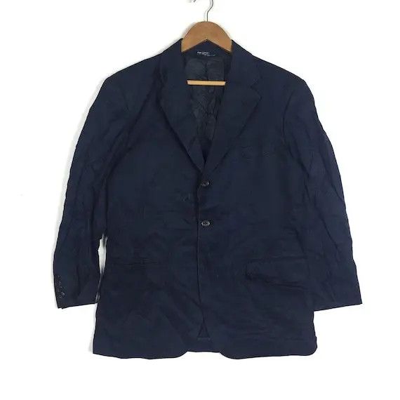 Polo Ralph Lauren Vintage POLO RALPH LAUREN Blue 2 Button Blazer Sport Coat Size 42R - 1 Thumbnail