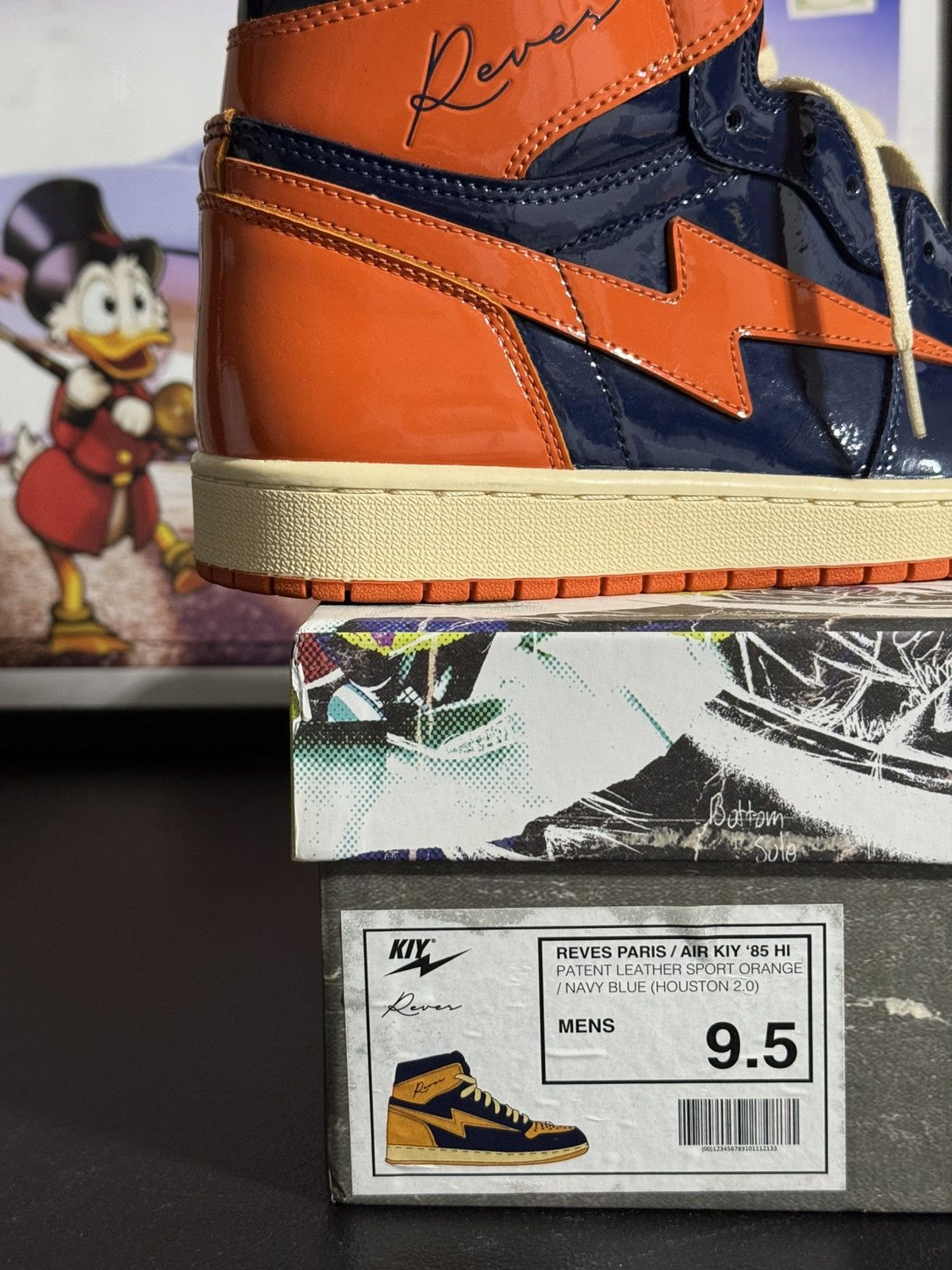 Other Air KIY Reves Sport ‘85 High - Patent Leather Sport Orange Size US 9.5 / EU 42-43 - 8 Thumbnail