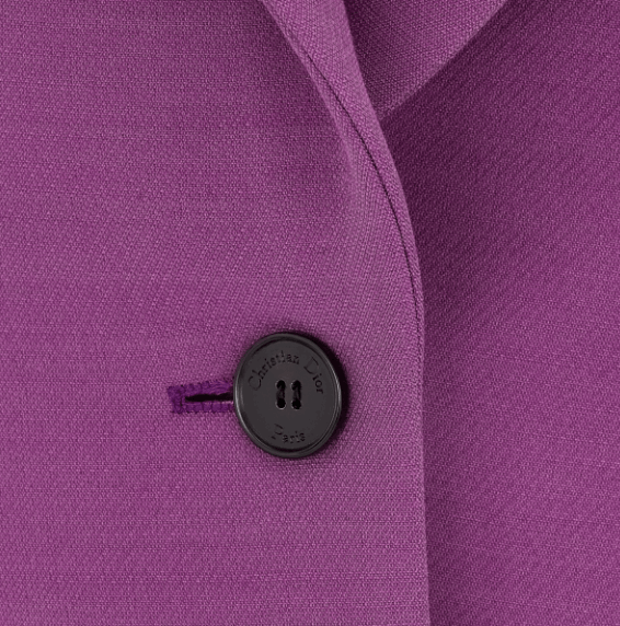Dior o1w1db11225 421V27 Fitted Jacket in Purple Size L / US 10 / IT 46 - 3 Thumbnail