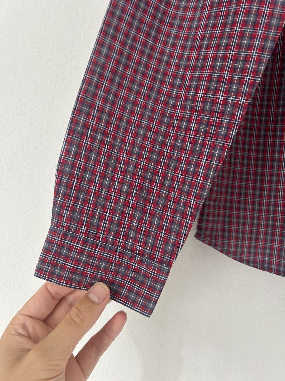 Dior Dior Homme Red Plaid Button-Up Shirt Size US S / EU 44-46 / 1 - 4 Thumbnail