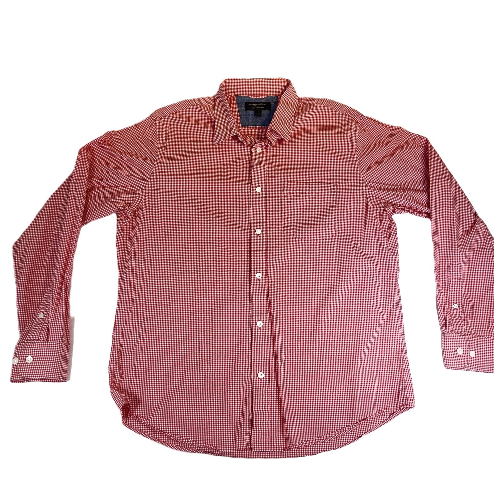 Banana Republic Banana Republic Factory Button Shirt Mens L SLIM FIT Red Size US L / EU 52-54 / 3 - 1 Thumbnail