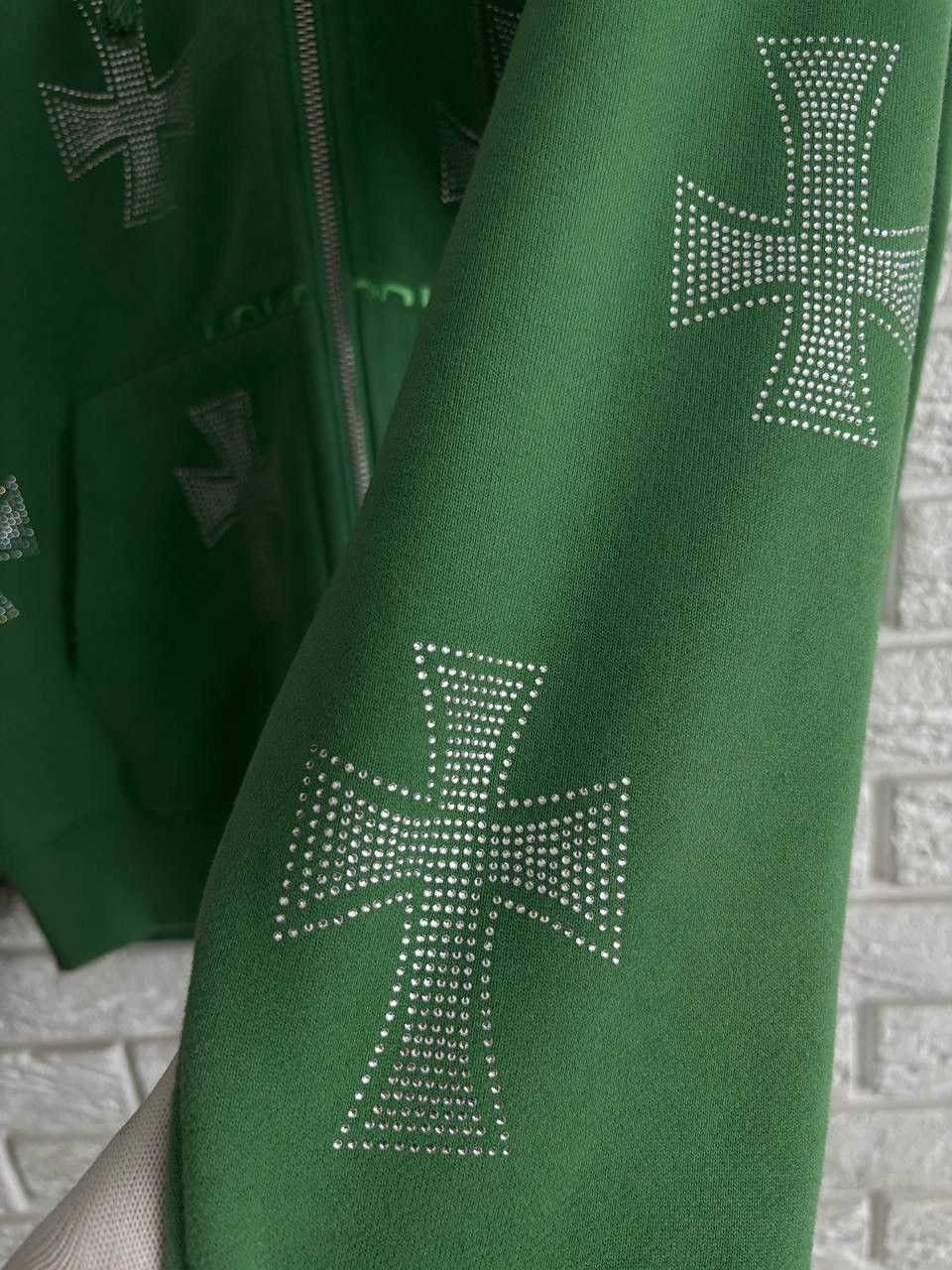 Unknown London Unknown London rhinestone zip up hoodie Size US S / EU 44-46 / 1 - 7 Thumbnail