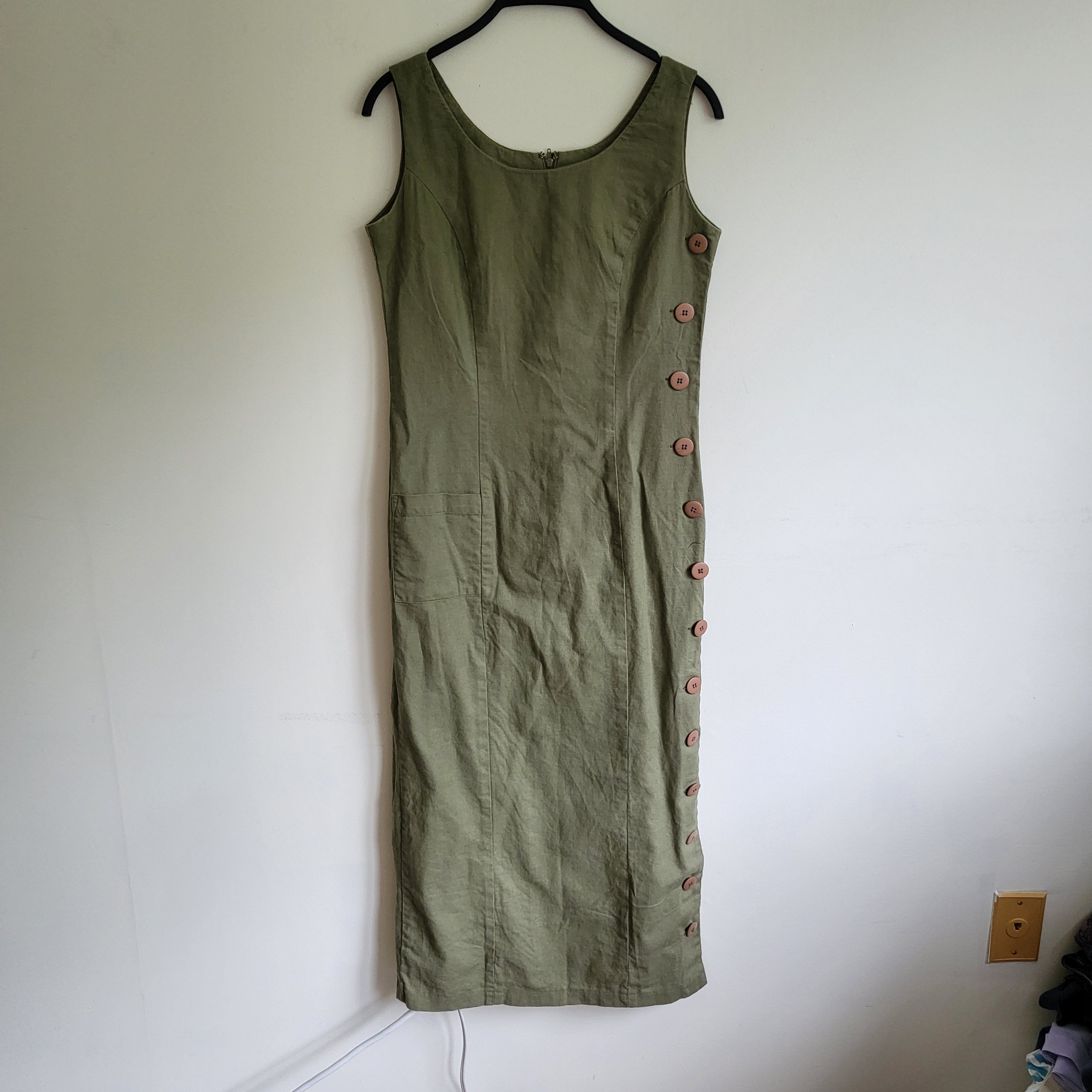 Vintage Vintage Womens Dress Size 4 Linen Cotton Blend Size S / US 4 / IT 40 - 2 Thumbnail