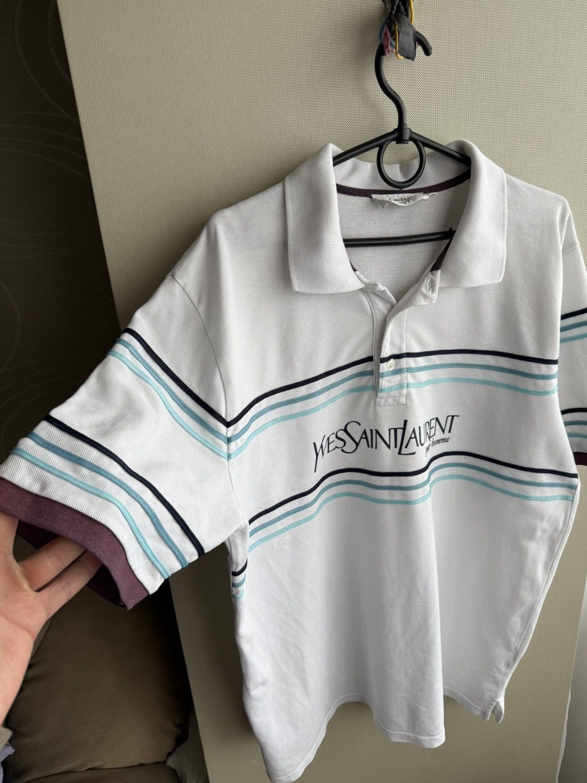 Yves Saint Laurent Yves Saint Laurent Polo Big Logo YSL Size US XL / EU 56 / 4 - 2 Thumbnail