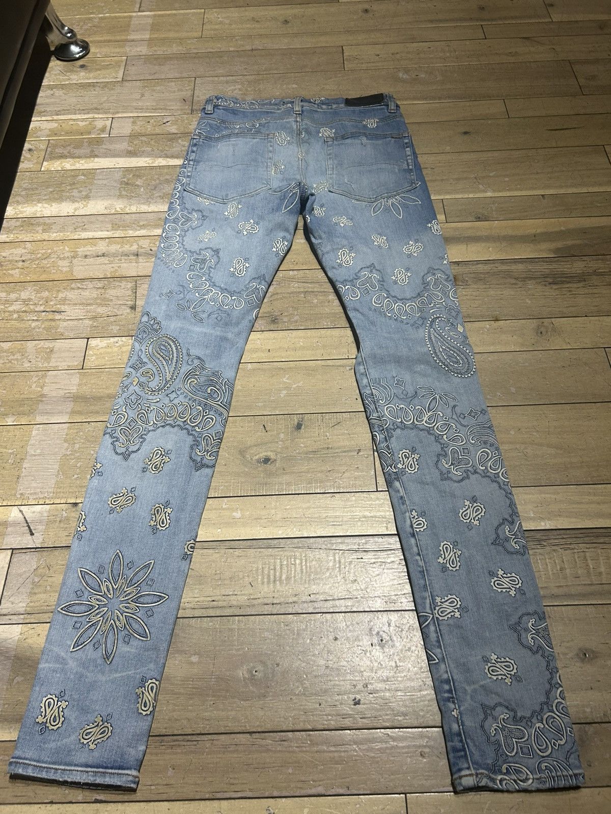 Amiri Amiri Bandana Jacquard Jeans Size US 29 - 2 Thumbnail