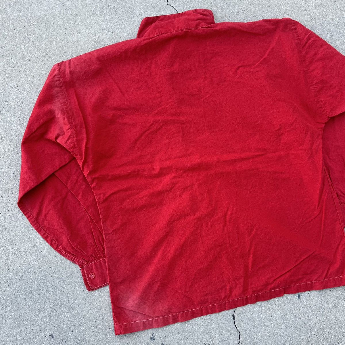 Vintage 1970s Sun Faded Red Cotton Jacket Size US S / EU 44-46 / 1 - 7 Thumbnail