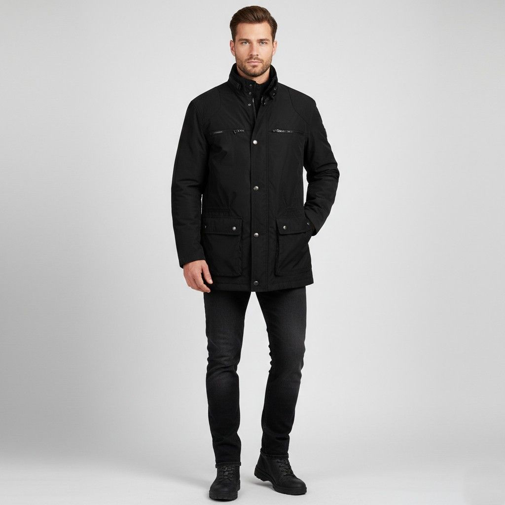 Pierre Cardin Pierre Cardin Paris Men 56 XL Jacket Black Heritage 8094 Size US XL / EU 56 / 4 - 1 Thumbnail
