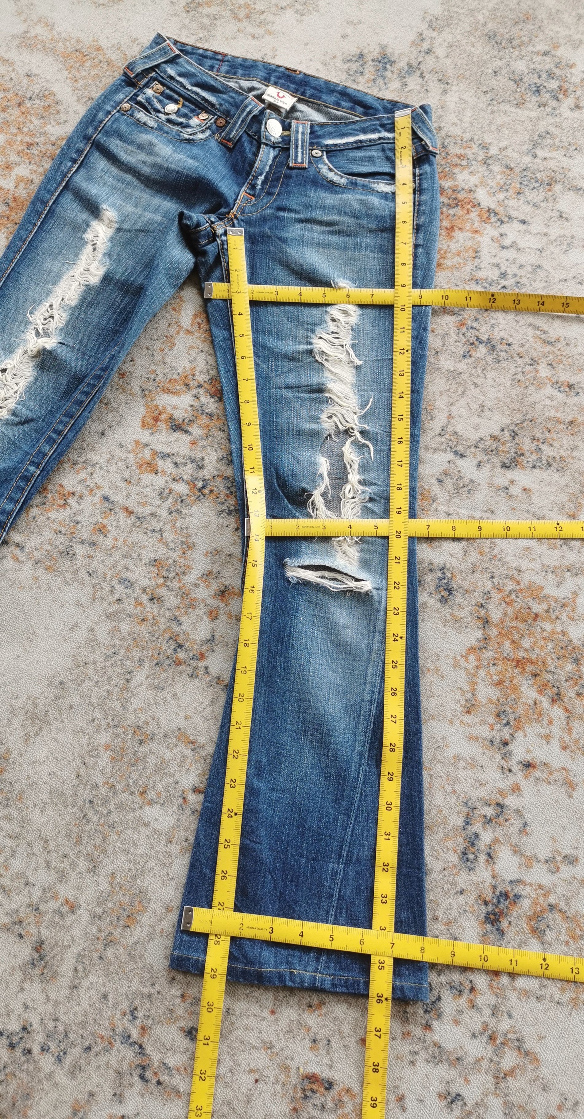 True Religion Vintage true religion flared distressed usa jeans Size 26" / US 2 / IT 38 - 5 Thumbnail