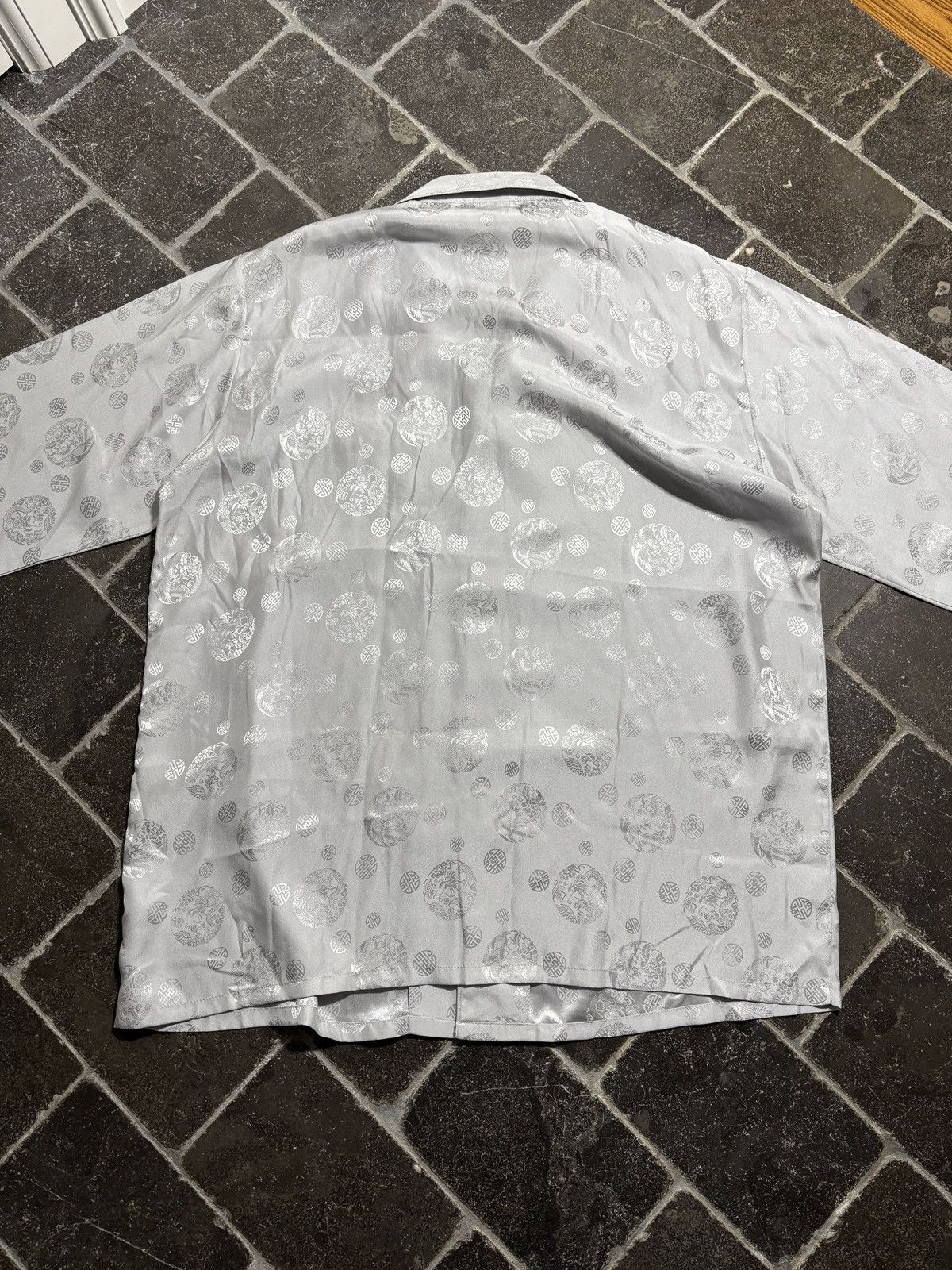 Vintage Vintage Silk Pajamas Two Piece Suit Matching Shirt Pants 90s Size US 38 / EU 54 - 13 Thumbnail