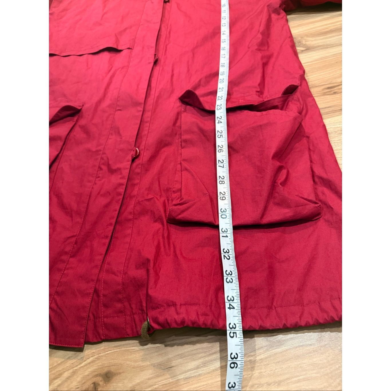 Guru Gudrun Sjoden red coat jacket zip pockets boho lagenlook siz Size M / US 6-8 / IT 42-44 - 7 Thumbnail
