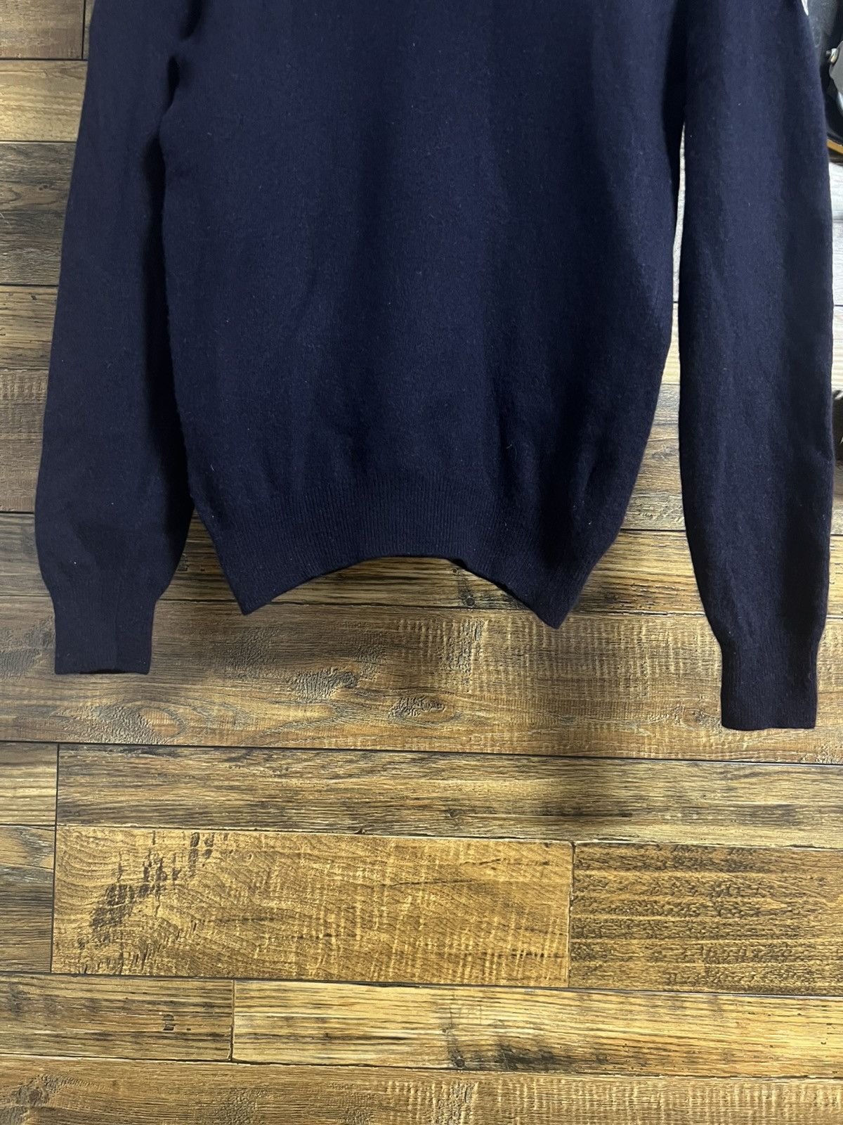 Moncler MONCLET Maglia Tricot Girocollo Logo Patch Wool Sweater Size US XS / EU 42 / 0 - 4 Thumbnail