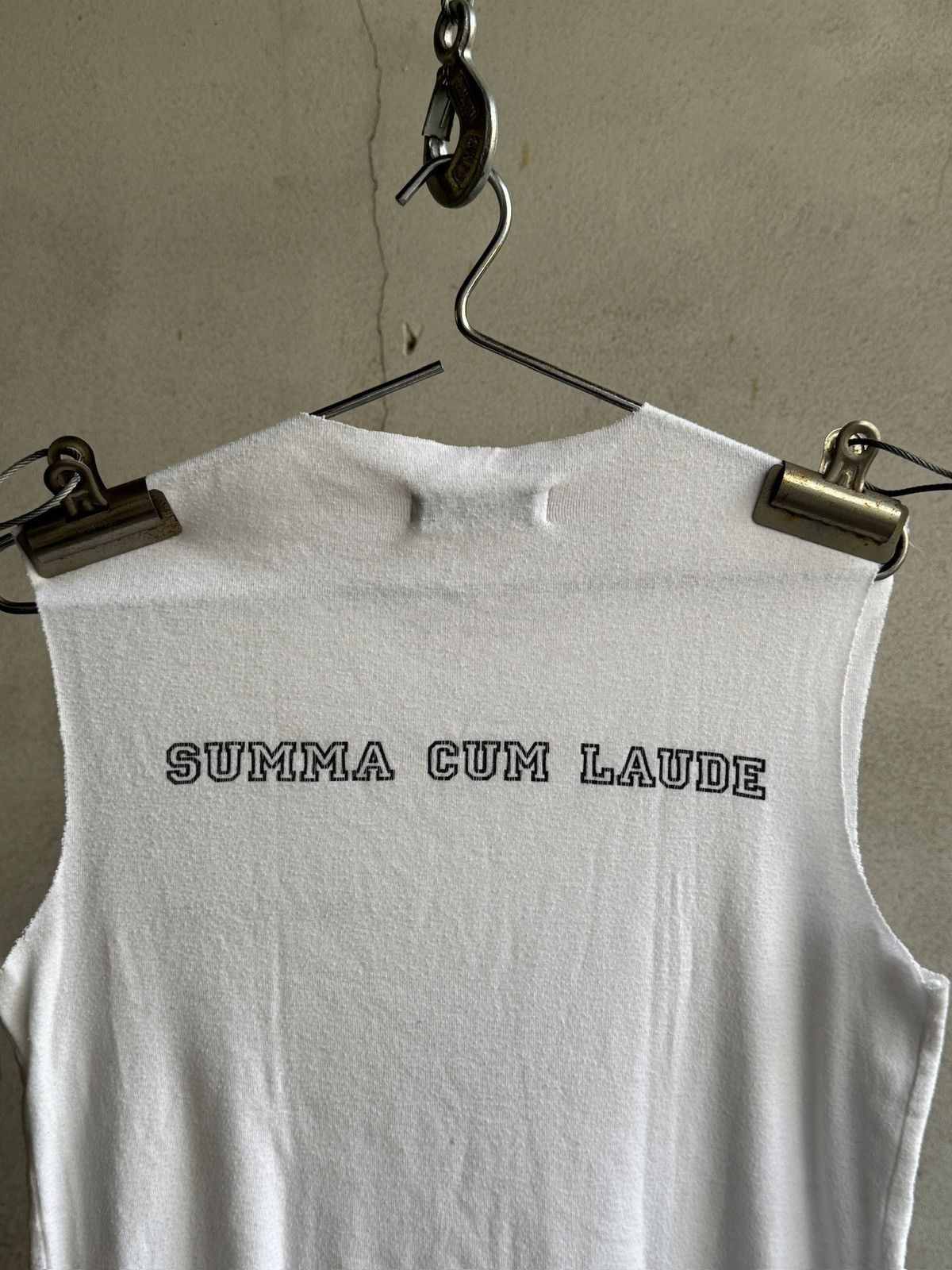 Raf Simons Raf Simons S/S 2000 “sum cumma laude” tank top Size US M / EU 48-50 / 2 - 12 Thumbnail