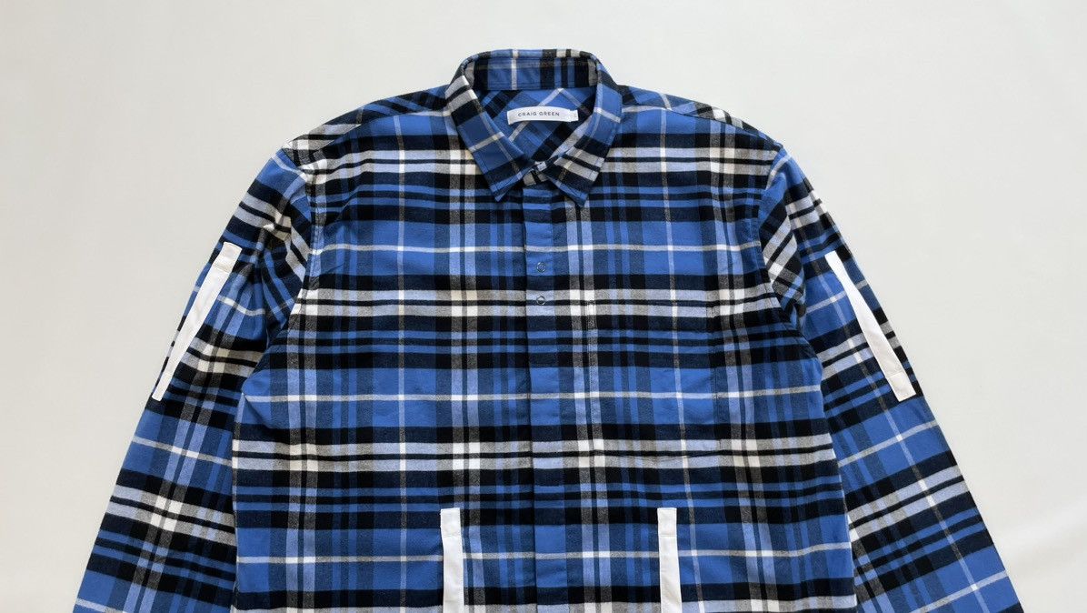 Craig Green Panelled Check Flannel Shirt Size US L / EU 52-54 / 3 - 6 Thumbnail