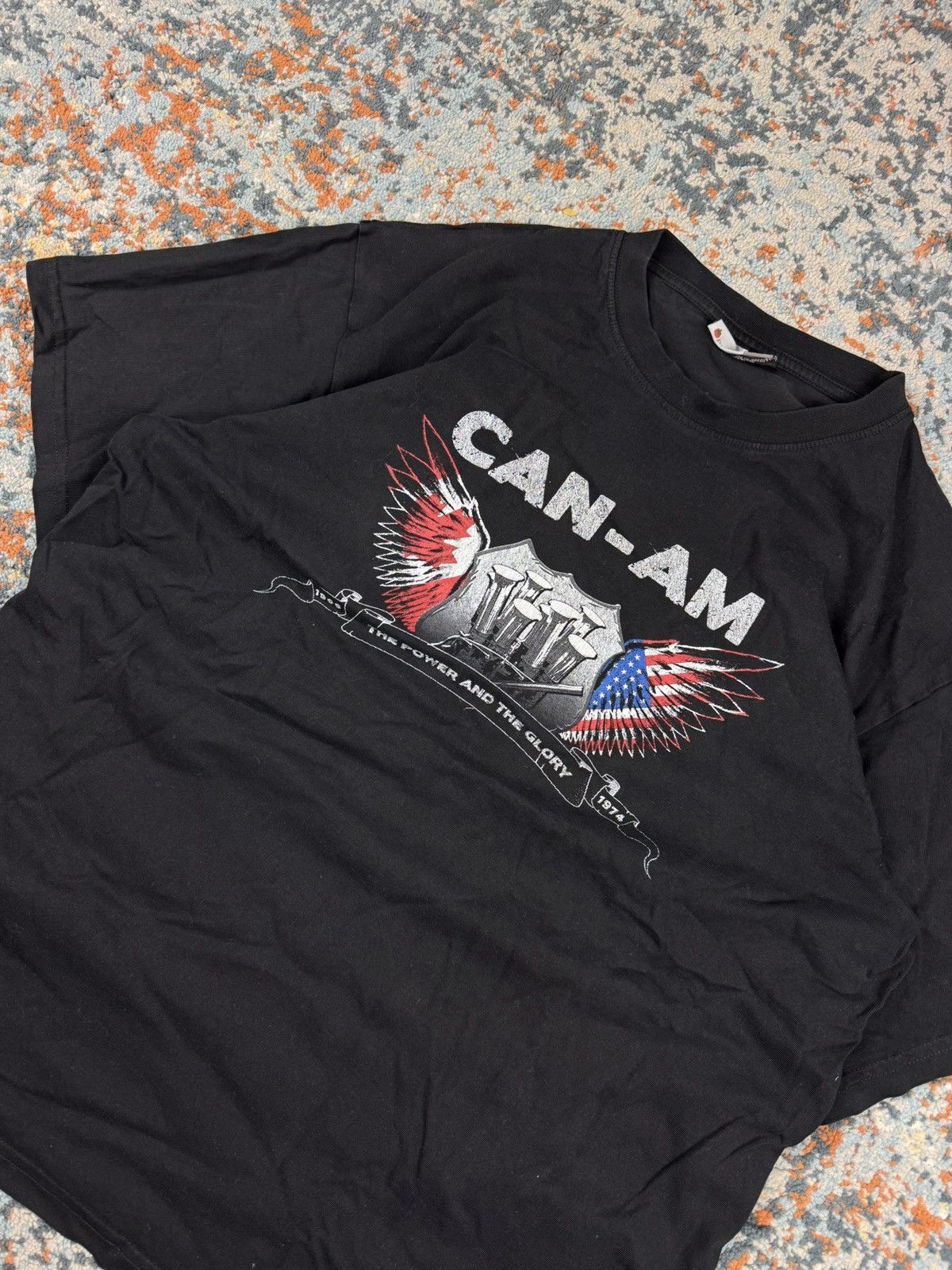 Vintage Vintage 00s CAN-AM V8 the power and the glory graphic tee Size US M / EU 48-50 / 2 - 3 Thumbnail