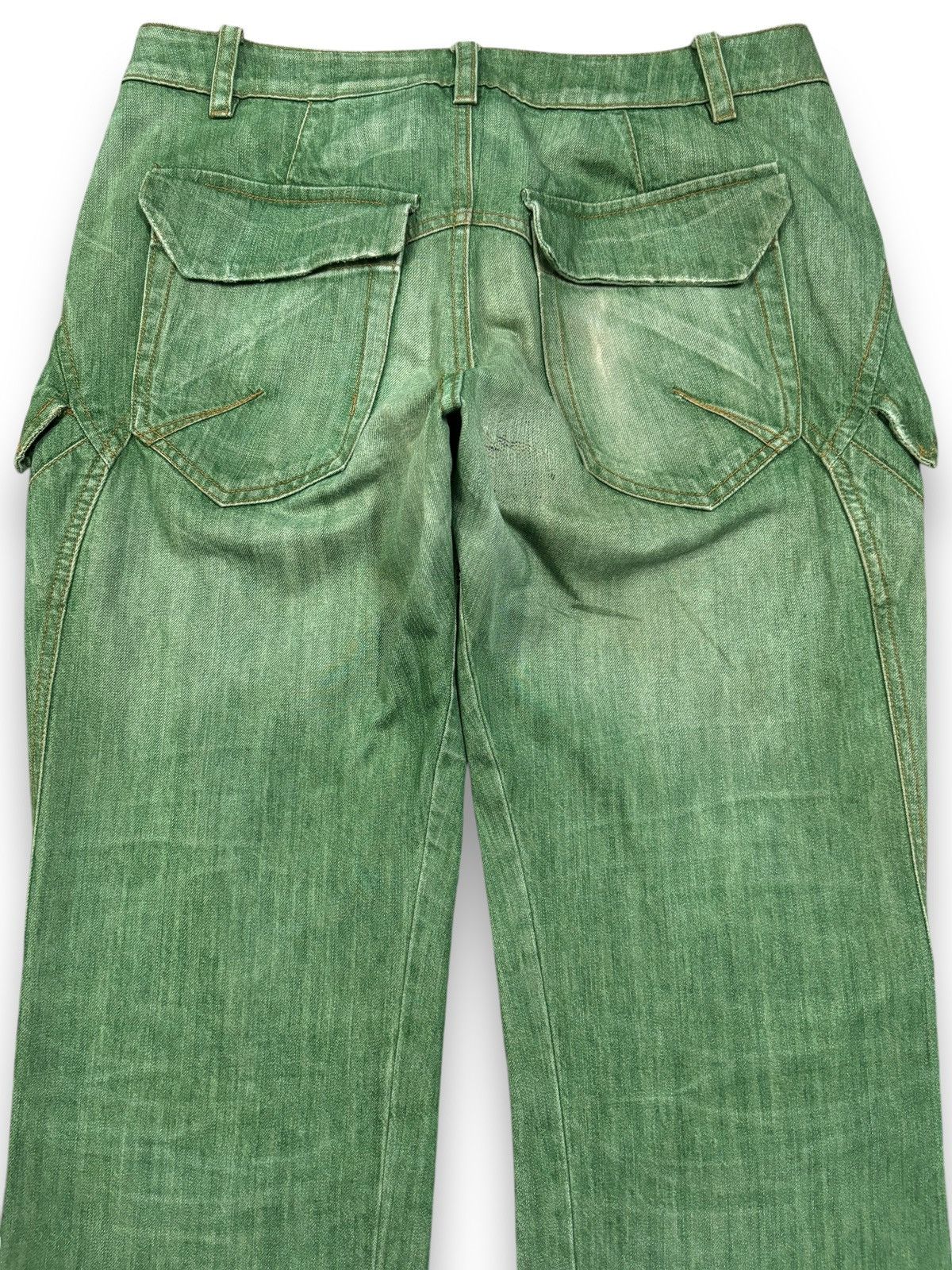 Issey Miyake Avant-Garde Griffin Studio Okinawa Faded Jeans Made in Italy Size US 31 - 12 Thumbnail