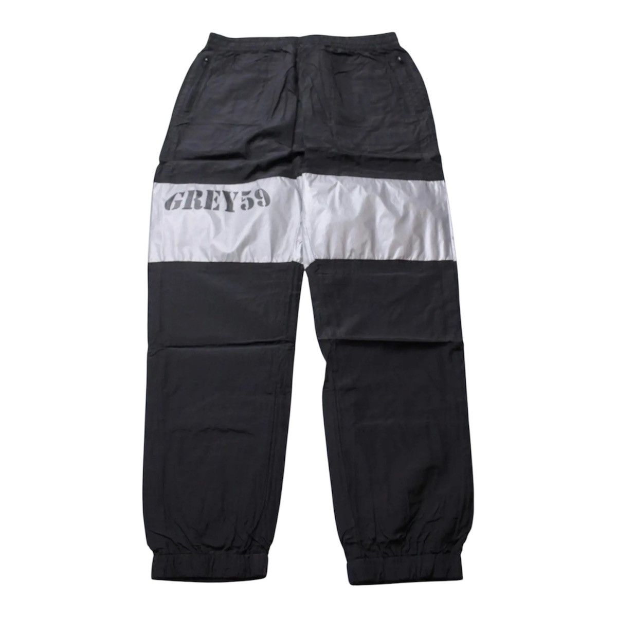 G59 Records G59 NOT BIG ON SPORTS TRACK PANTS (BLACK) LARGE Size US 32 / EU 48 - 2 Thumbnail