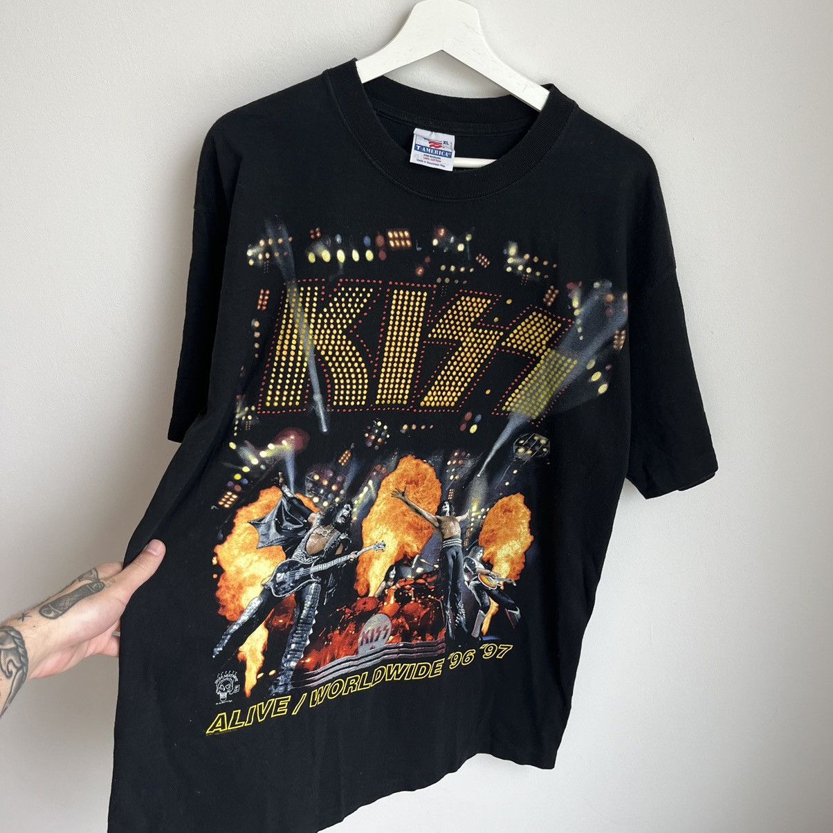 Band Tees Vintage KISS 1996/1997 World Tour XL Size US XL / EU 56 / 4 - 6 Thumbnail